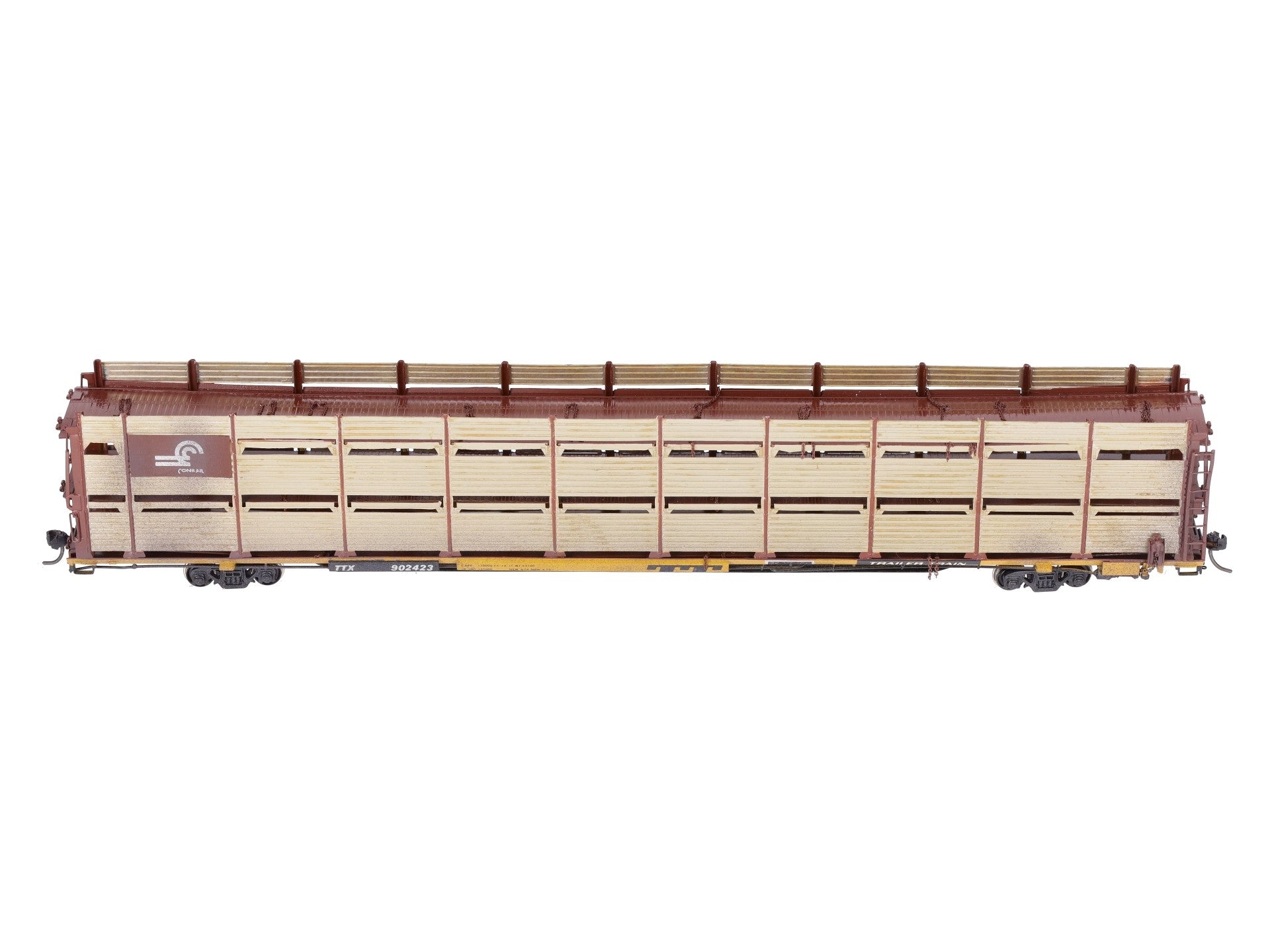 Overland OMI-1395 HO BRASS Custom Conrail Tri-Level Auto Rack/Box