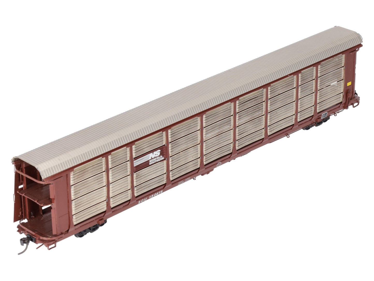 Overland OMI-3120 BRASS HO Custom NS Thrall Bi-Level Enclosed Auto Rack EX/Box