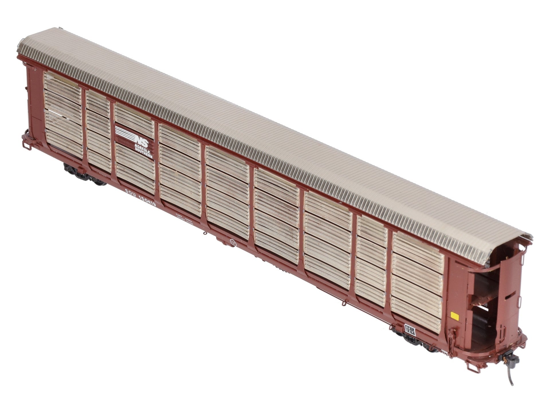Overland OMI-3120 BRASS HO Custom NS Thrall Bi-Level Enclosed Auto Rack EX/Box