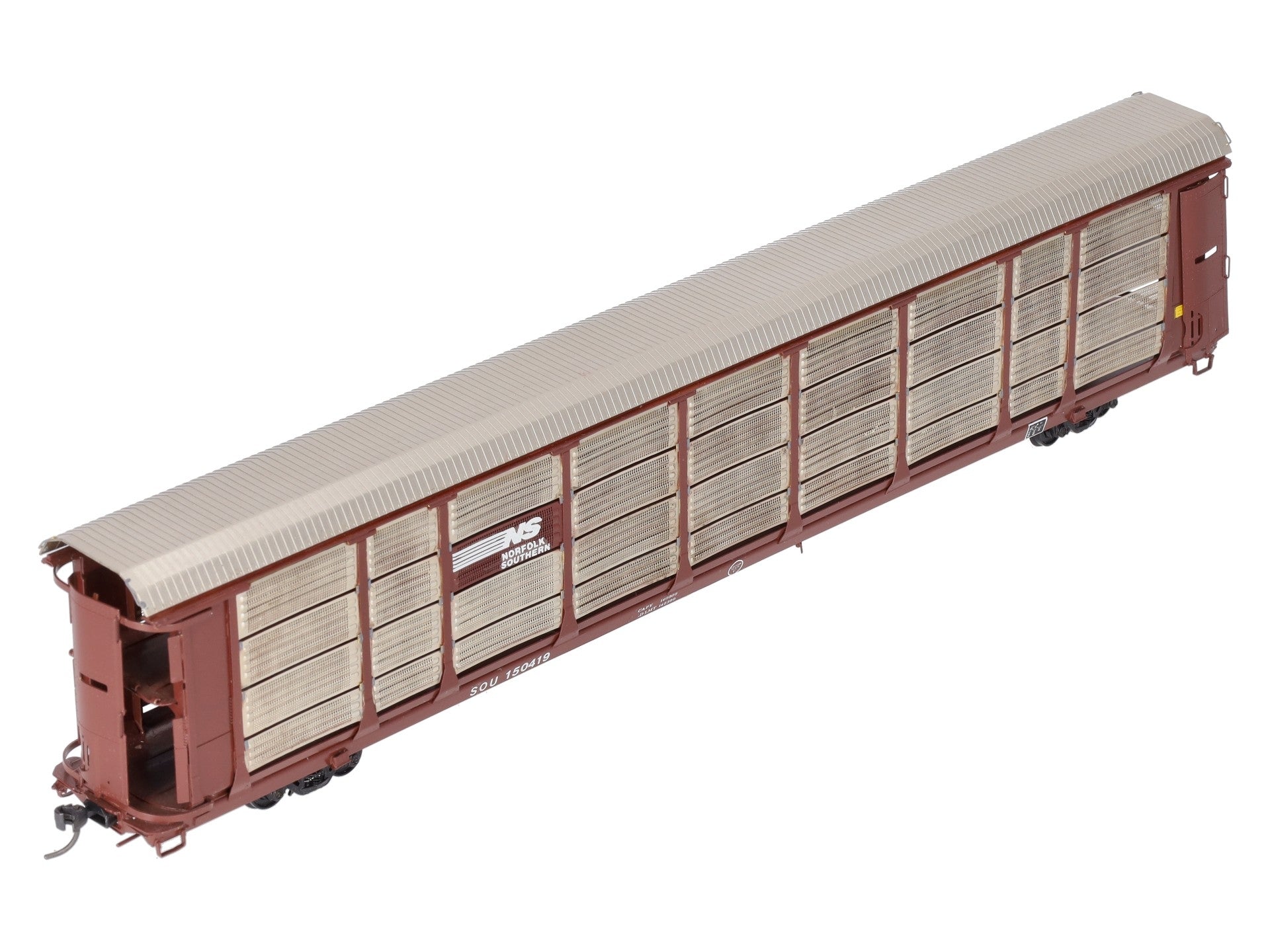 Overland OMI-3120 BRASS HO Custom NS Thrall Bi-Level Enclosed Auto Rack EX/Box