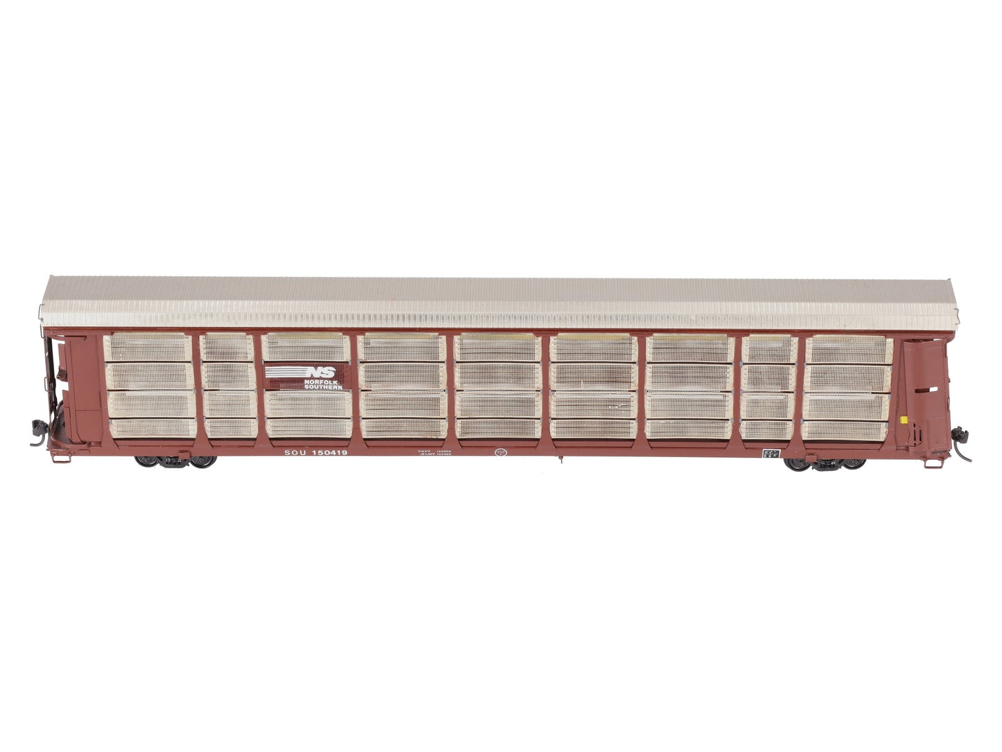 Overland OMI-3120 BRASS HO Custom NS Thrall Bi-Level Enclosed Auto Rack EX/Box