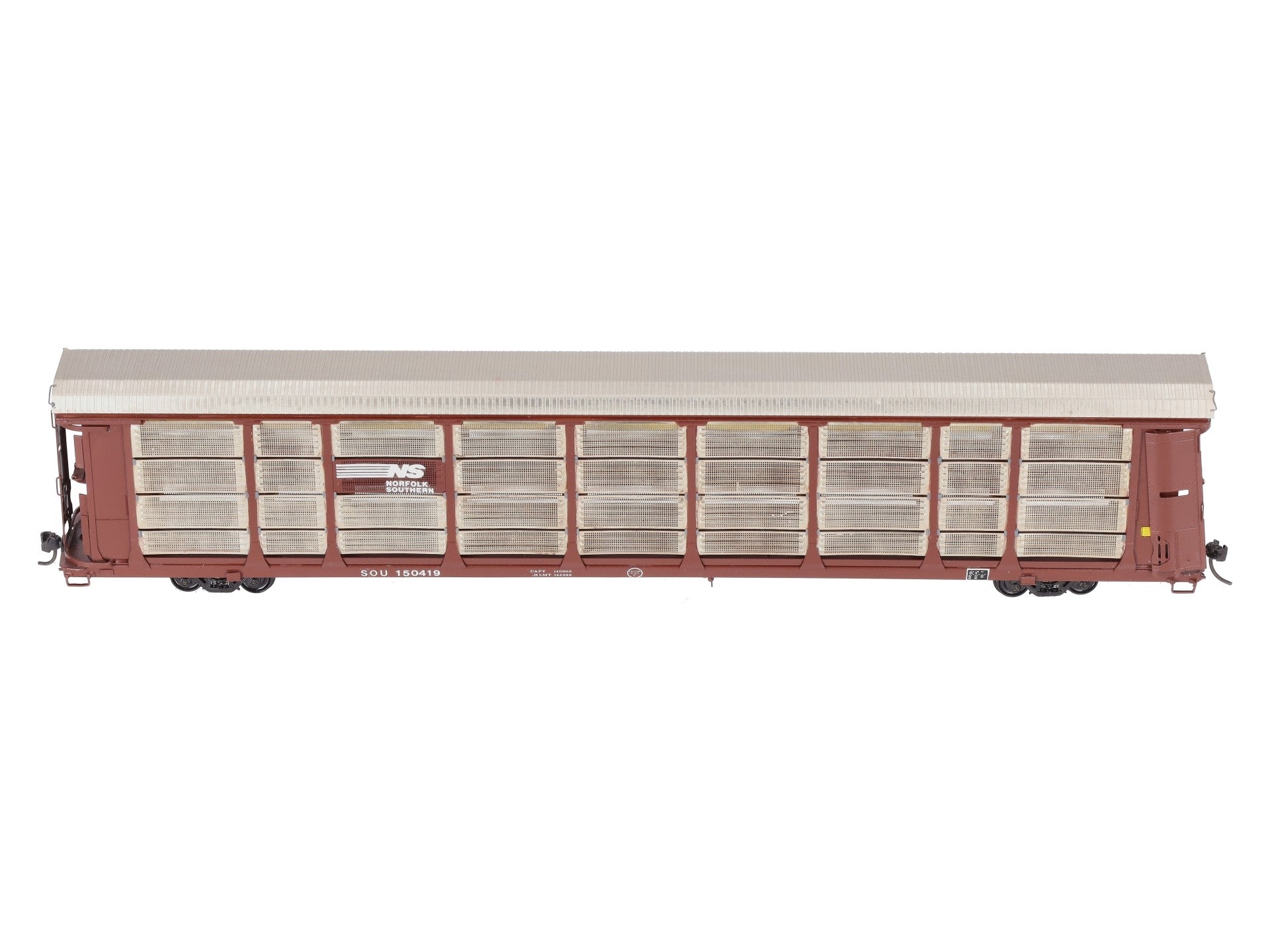 Overland OMI-3120 BRASS HO Custom NS Thrall Bi-Level Enclosed Auto Rack EX/Box