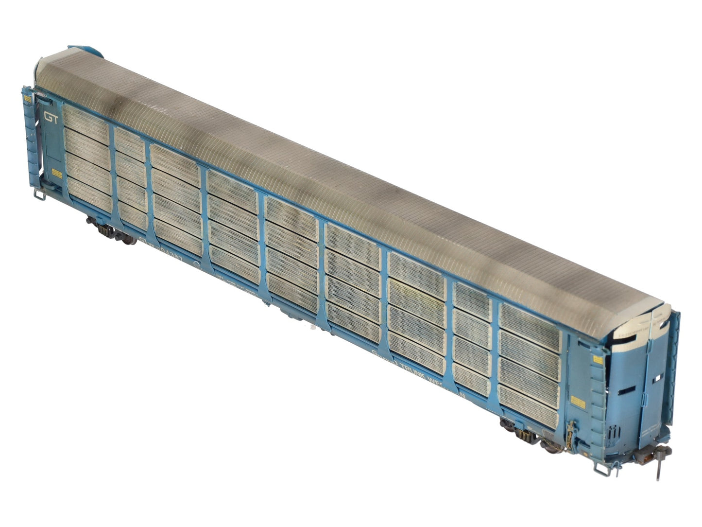 Overland 1323 HO BRASS Custom GTW Auto Rack Bi-Level Thrall w/ Closed Sides/Box