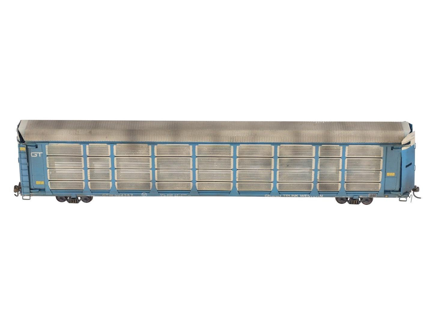 Overland 1323 HO BRASS Custom GTW Auto Rack Bi-Level Thrall w/ Closed Sides/Box