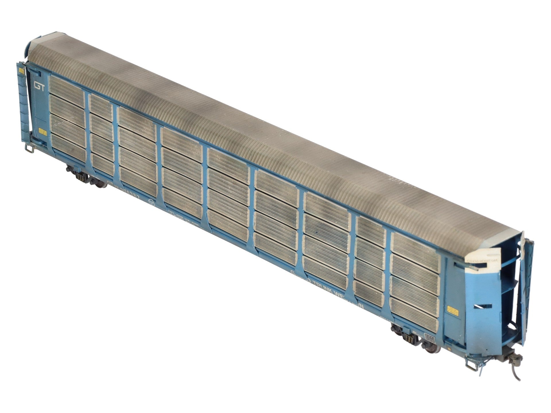 Overland 1323 HO BRASS Custom GTW Auto Rack Bi-Level Thrall w/ Closed Sides/Box