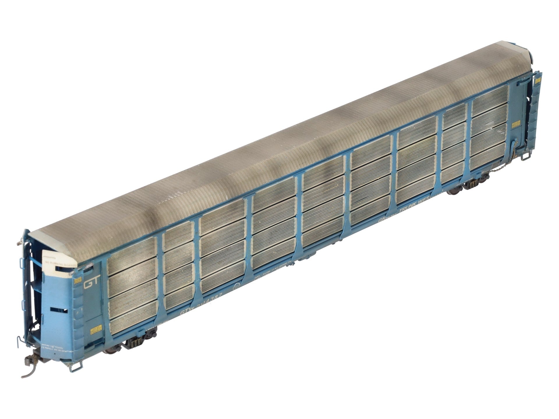 Overland 1323 HO BRASS Custom GTW Auto Rack Bi-Level Thrall w/ Closed Sides/Box