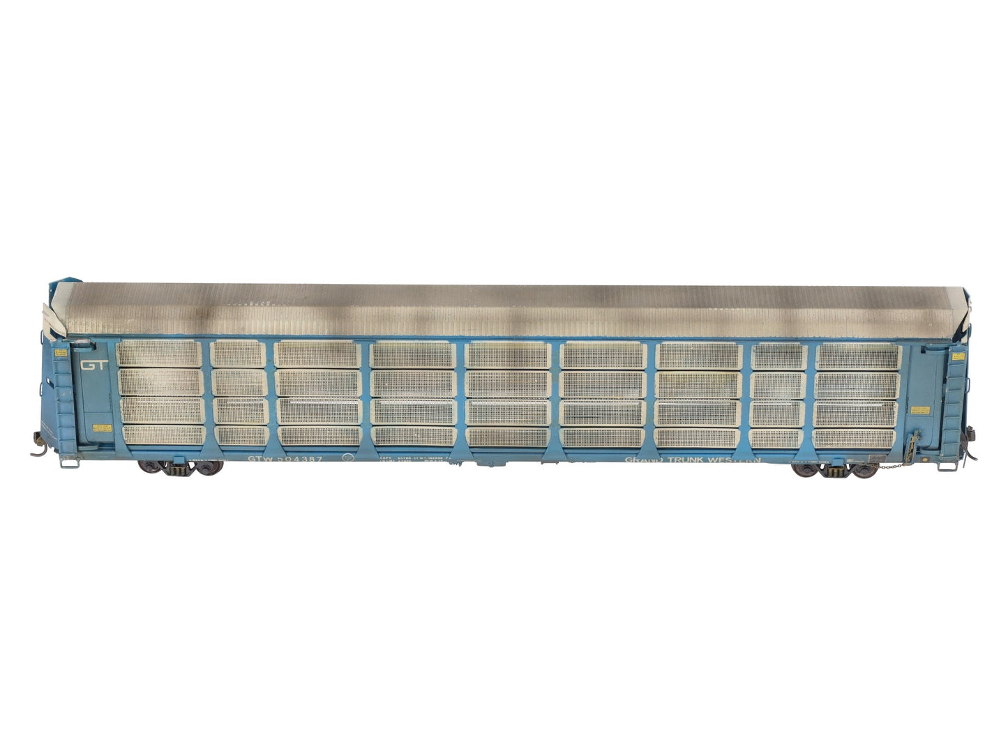 Overland 1323 HO BRASS Custom GTW Auto Rack Bi-Level Thrall w/ Closed Sides/Box