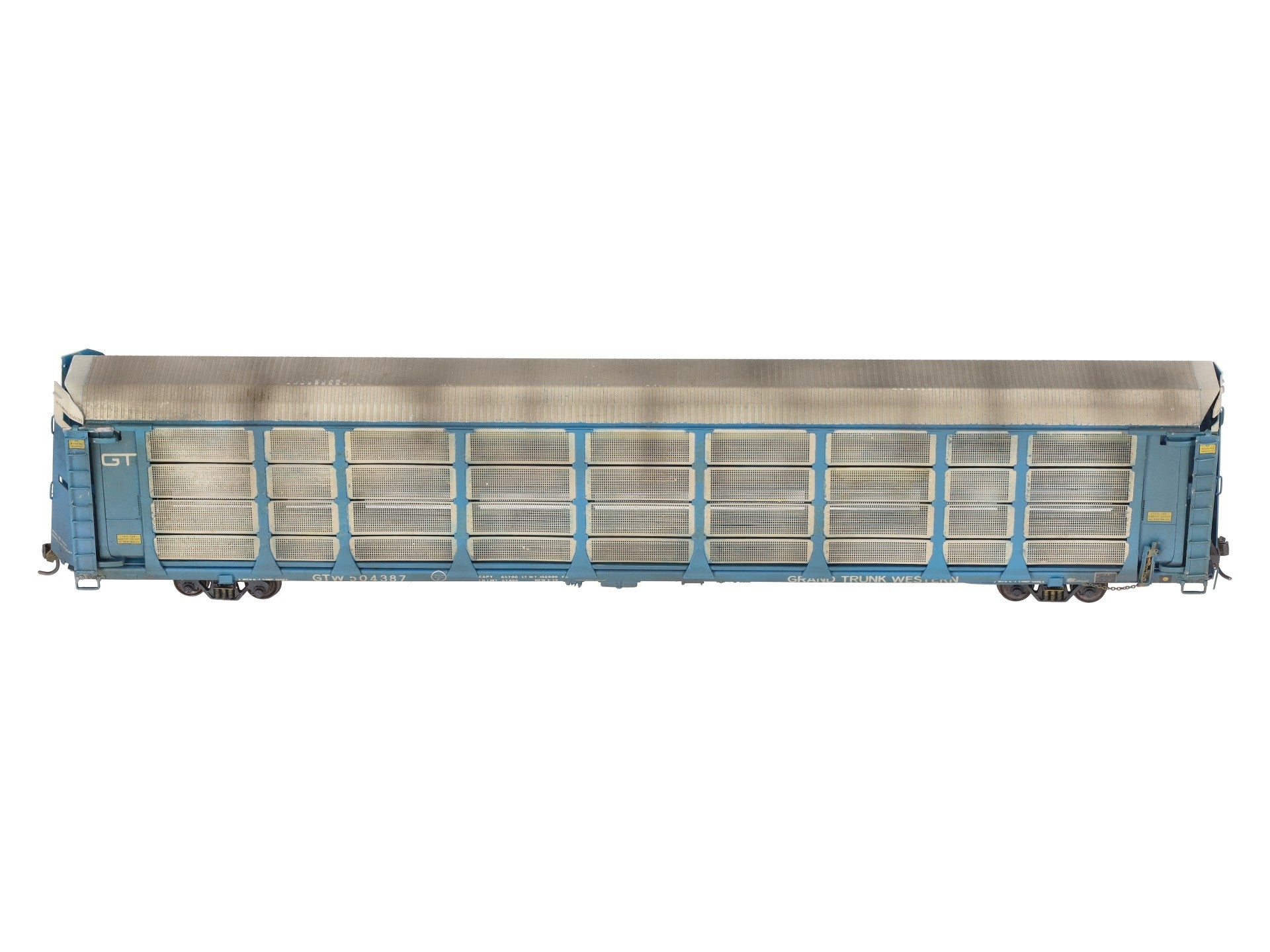 Overland 1323 HO BRASS Custom GTW Auto Rack Bi-Level Thrall w/ Closed Sides/Box