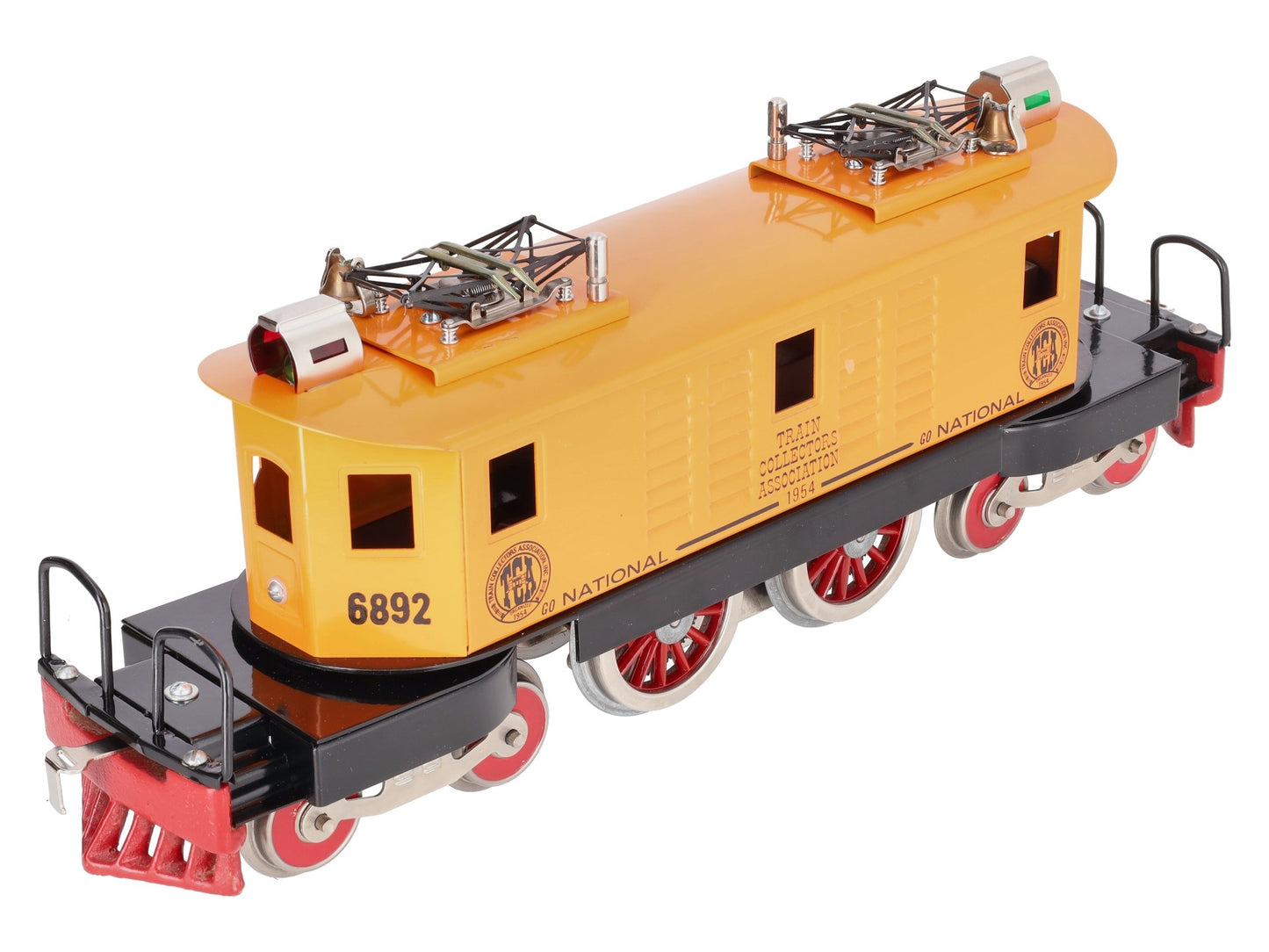 McCoy 1954 Standard Gauge National TCA 4-4-4 Orange Electric Locomotive EX