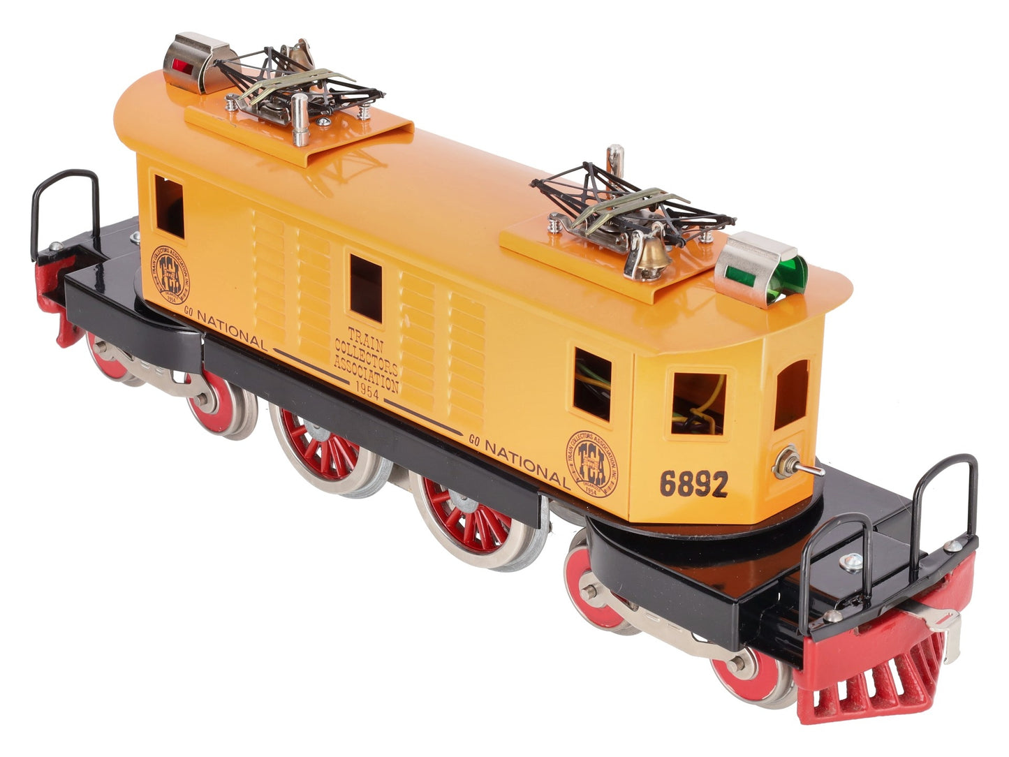 McCoy 1954 Standard Gauge National TCA 4-4-4 Orange Electric Locomotive EX