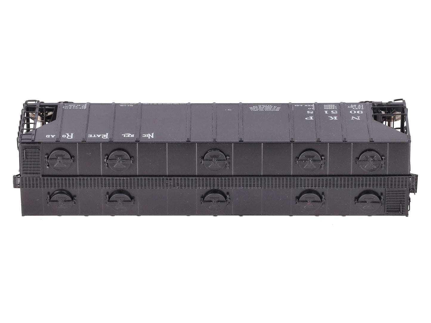 Overland 3299 HO Brass Nickel Plate Road Hopper Car 4,000 Cu.Ft. Painted #90518 EX/Box