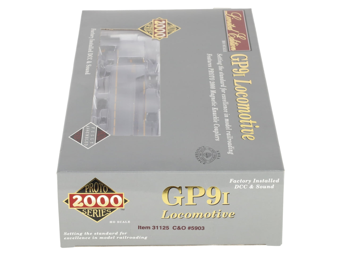 Proto 2000 31125 HO Scale C&O EMD GP9 Diesel Locomotive #5903 w/DCC & Sound LN/Box