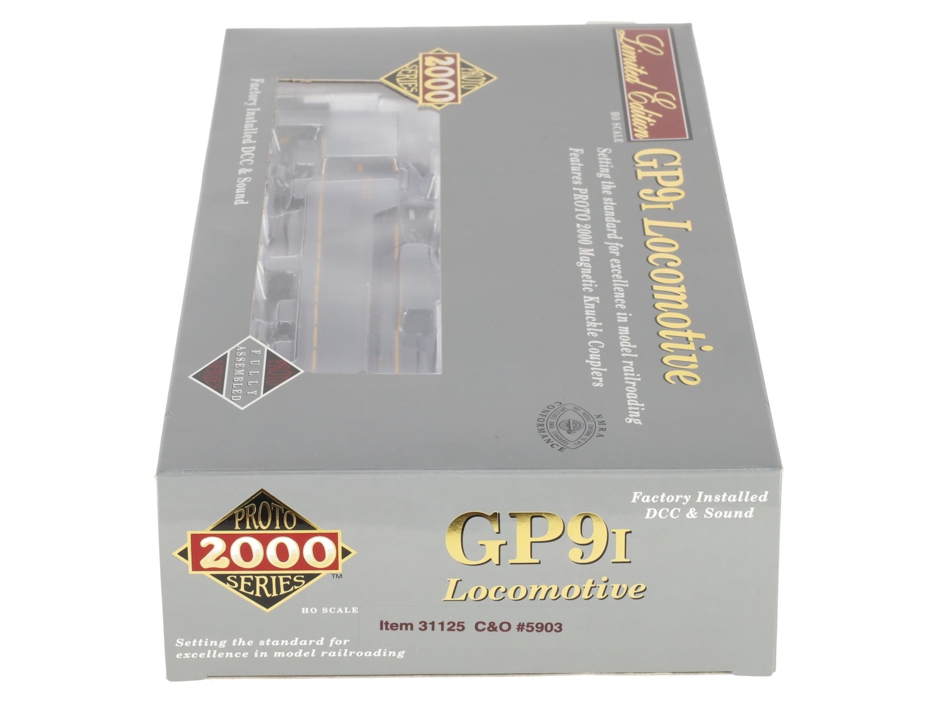 Proto 2000 31125 HO Scale C&O EMD GP9 Diesel Locomotive #5903 w/DCC & Sound LN/Box