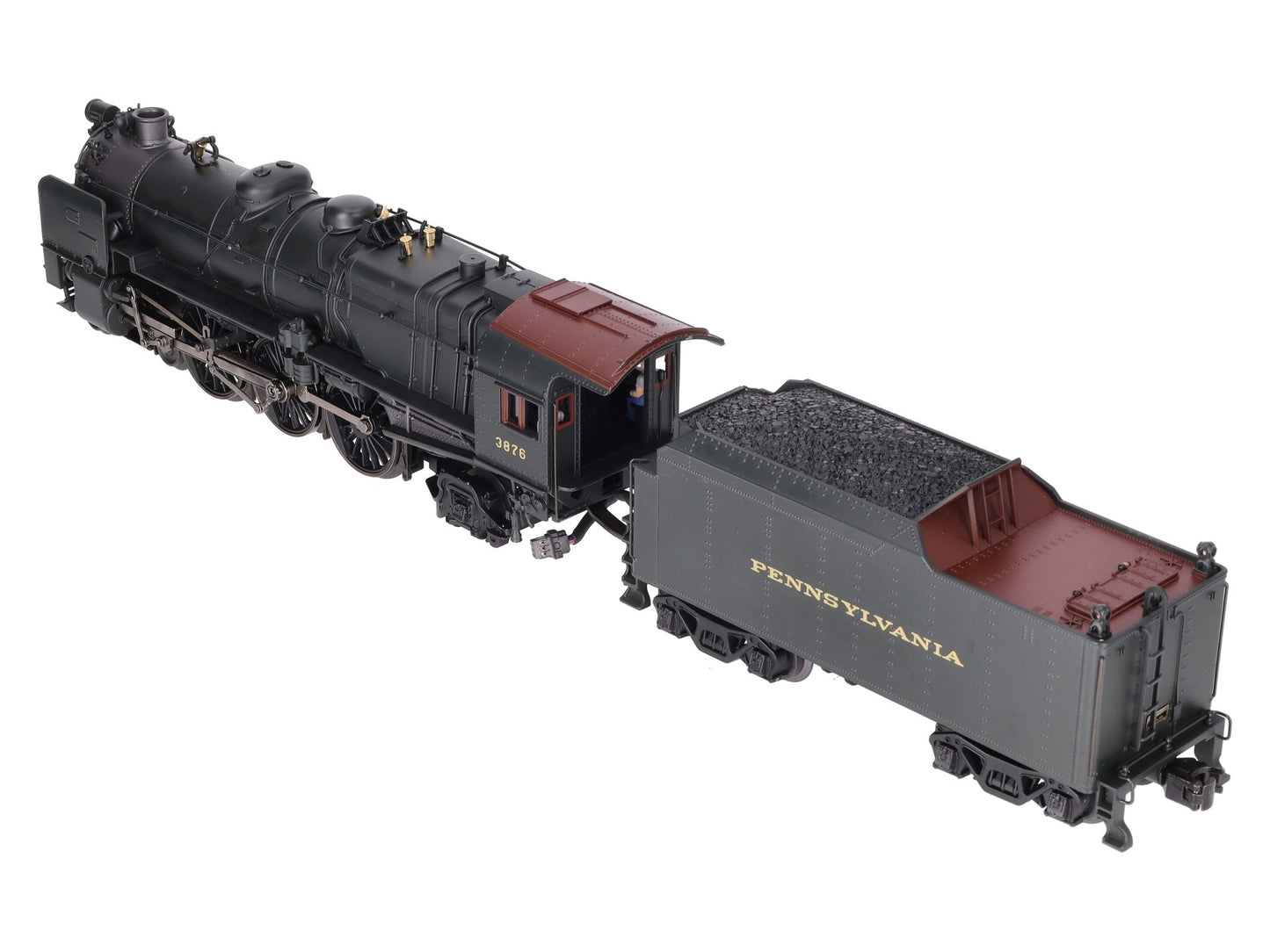 K-Line K3380-3876CC O Gauge PRR K4s Steam Locomotive & Tender #3876 w/TMCC EX/Box