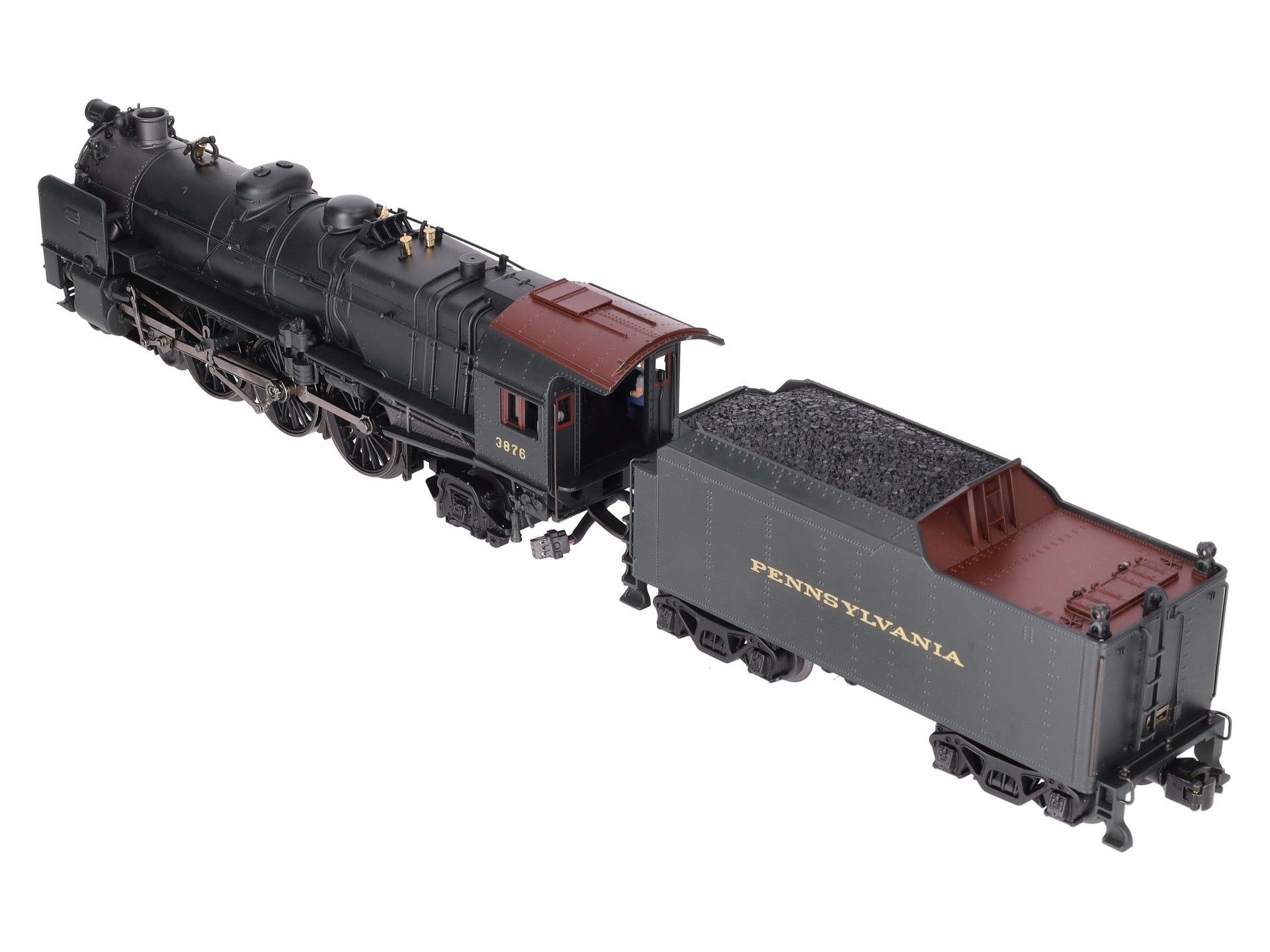 K-Line K3380-3876CC O Gauge PRR K4s Steam Locomotive & Tender #3876 w/TMCC EX/Box
