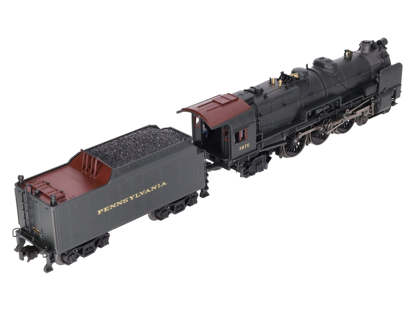 K-Line K3380-3876CC O Gauge PRR K4s Steam Locomotive & Tender #3876 w/TMCC EX/Box