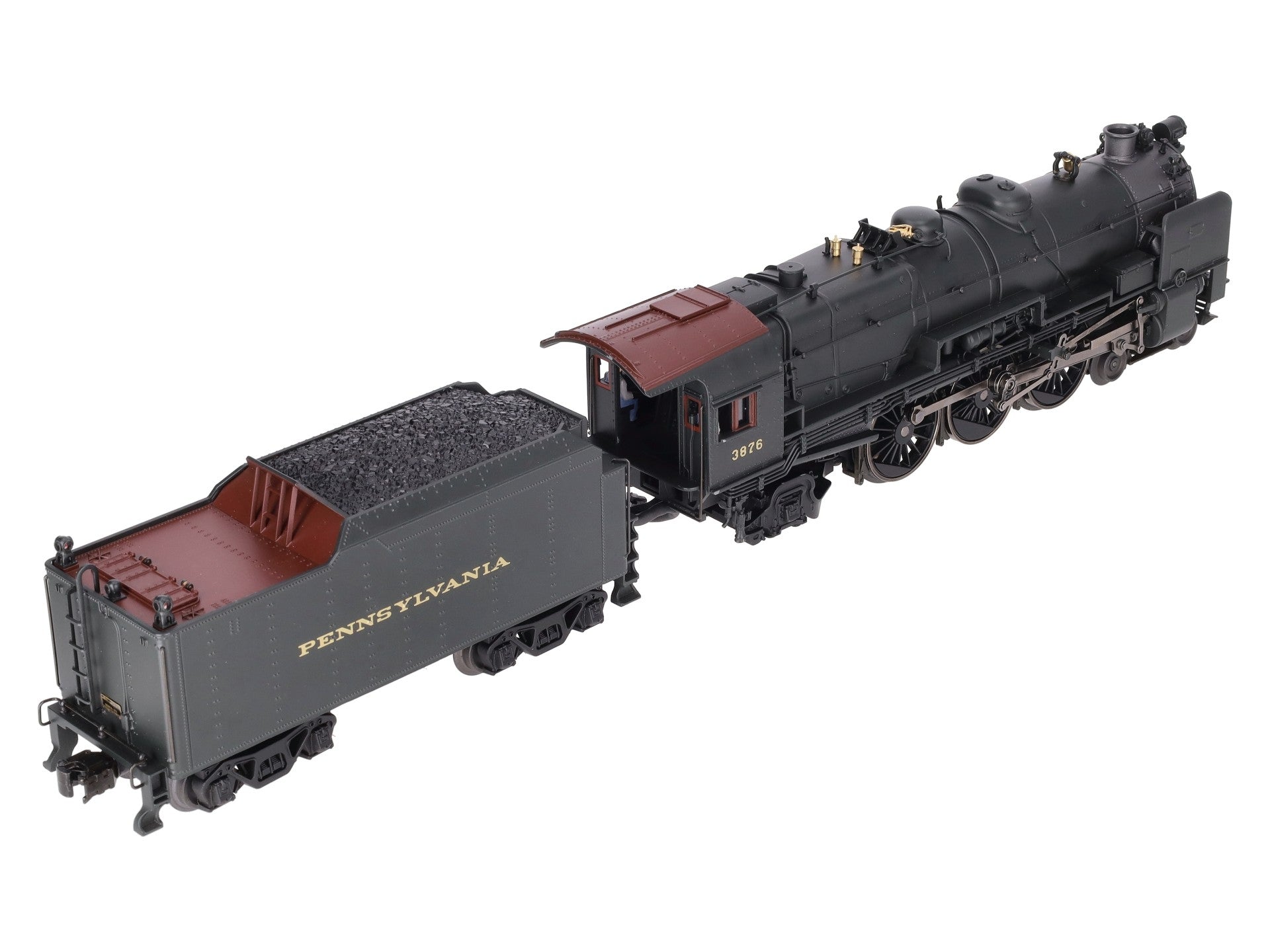 K-Line K3380-3876CC O Gauge PRR K4s Steam Locomotive & Tender #3876 w/TMCC EX/Box