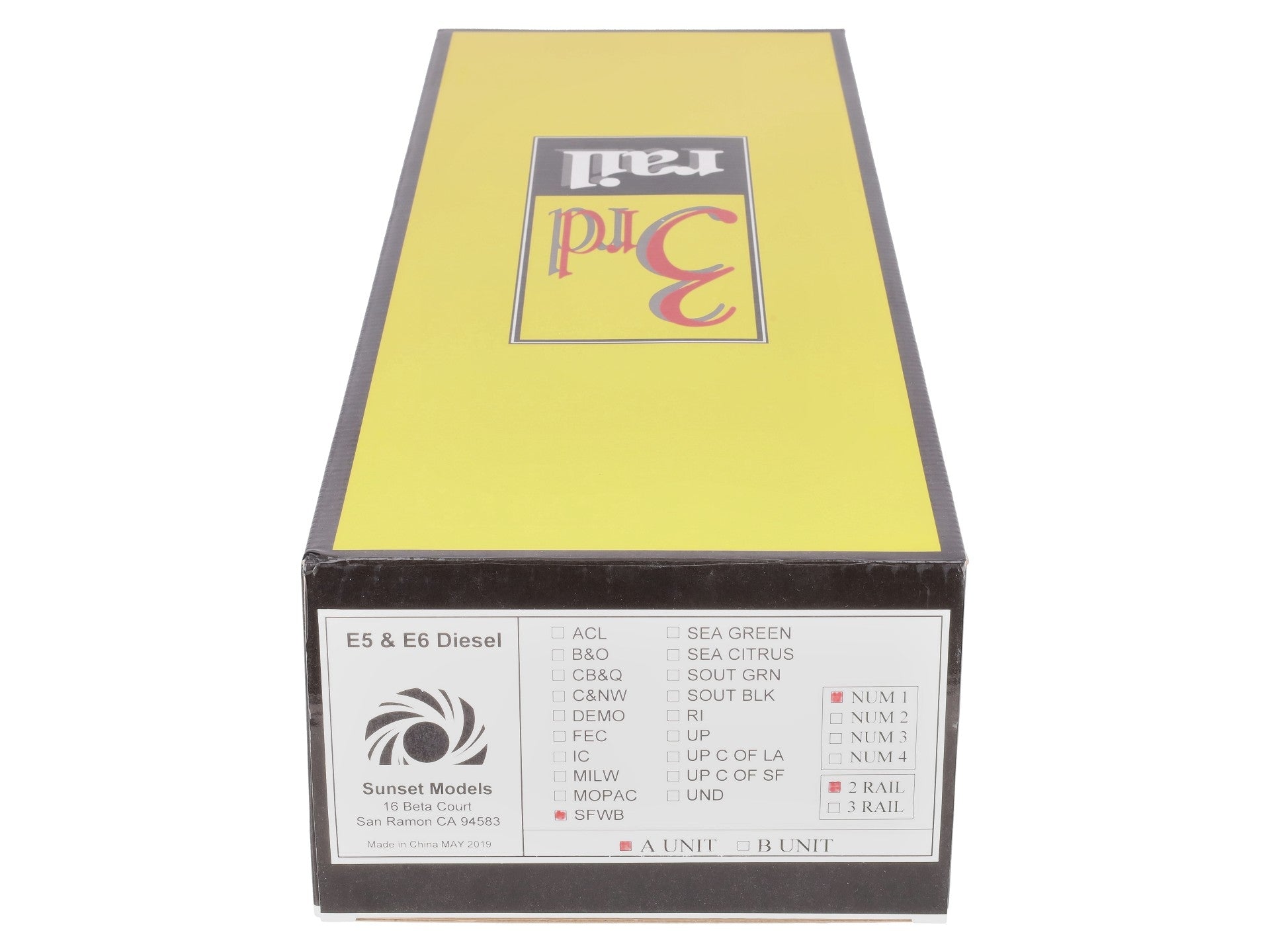 Sunset Models O Scale Santa Fe E5/E6 A Unit Diesel Locomotive #12 (2-Rail) VG/Box