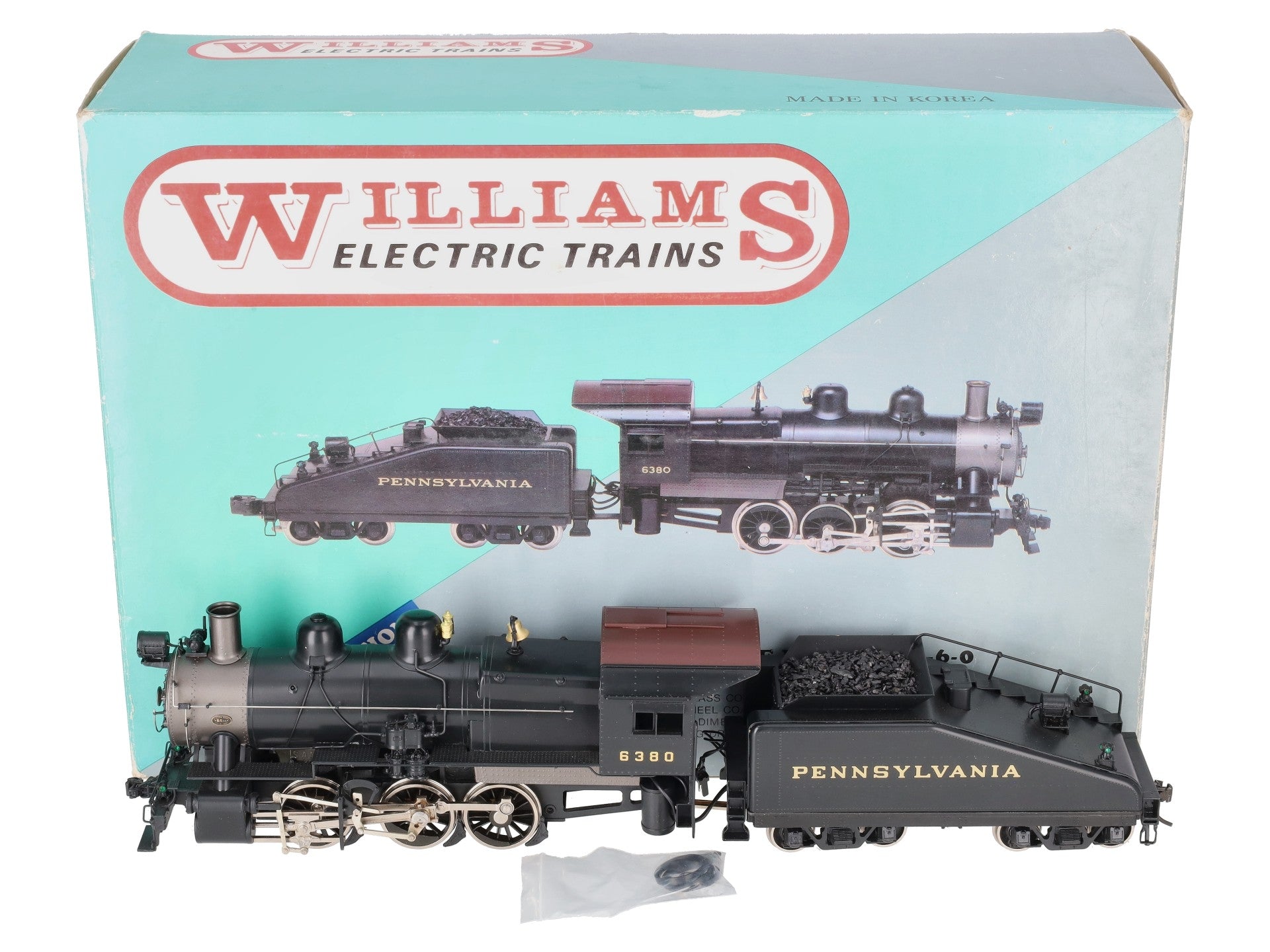 Williams 6200 O Pennsylvania 0-6-0 Steam Locomotive & Tender #6380 (2-Rail) LN/Box