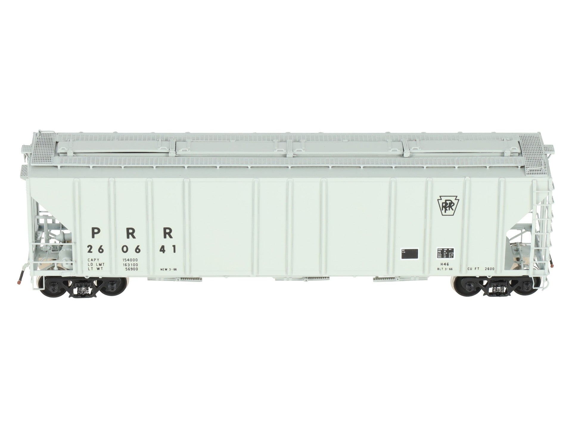 Overland 3275 HO BRASS Custom PRR PS2-CD Covered Hopper #260641 EX/Box