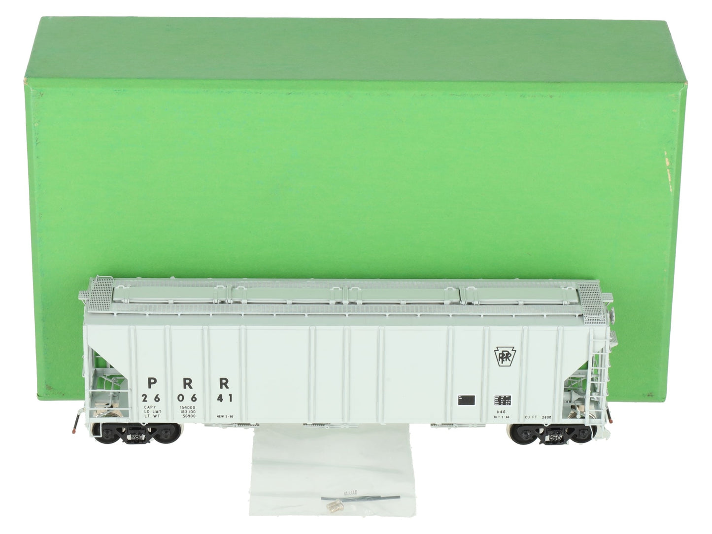 Overland 3275 HO BRASS Custom PRR PS2-CD Covered Hopper #260641 EX/Box