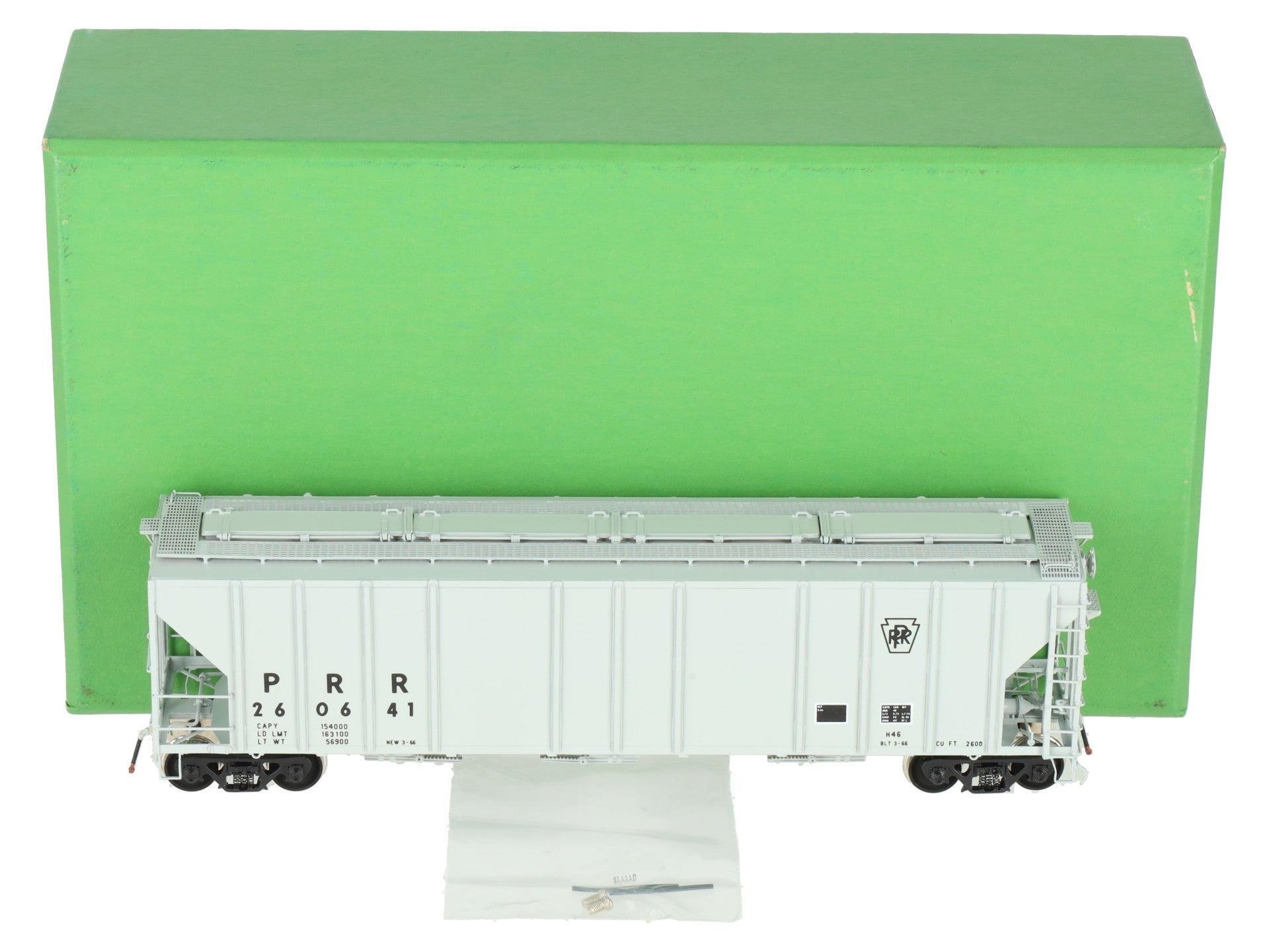 Overland 3275 HO BRASS Custom PRR PS2-CD Covered Hopper #260641 EX/Box