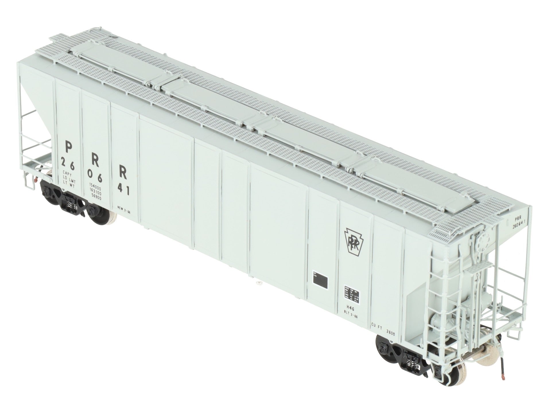 Overland 3275 HO BRASS Custom PRR PS2-CD Covered Hopper #260641 EX/Box