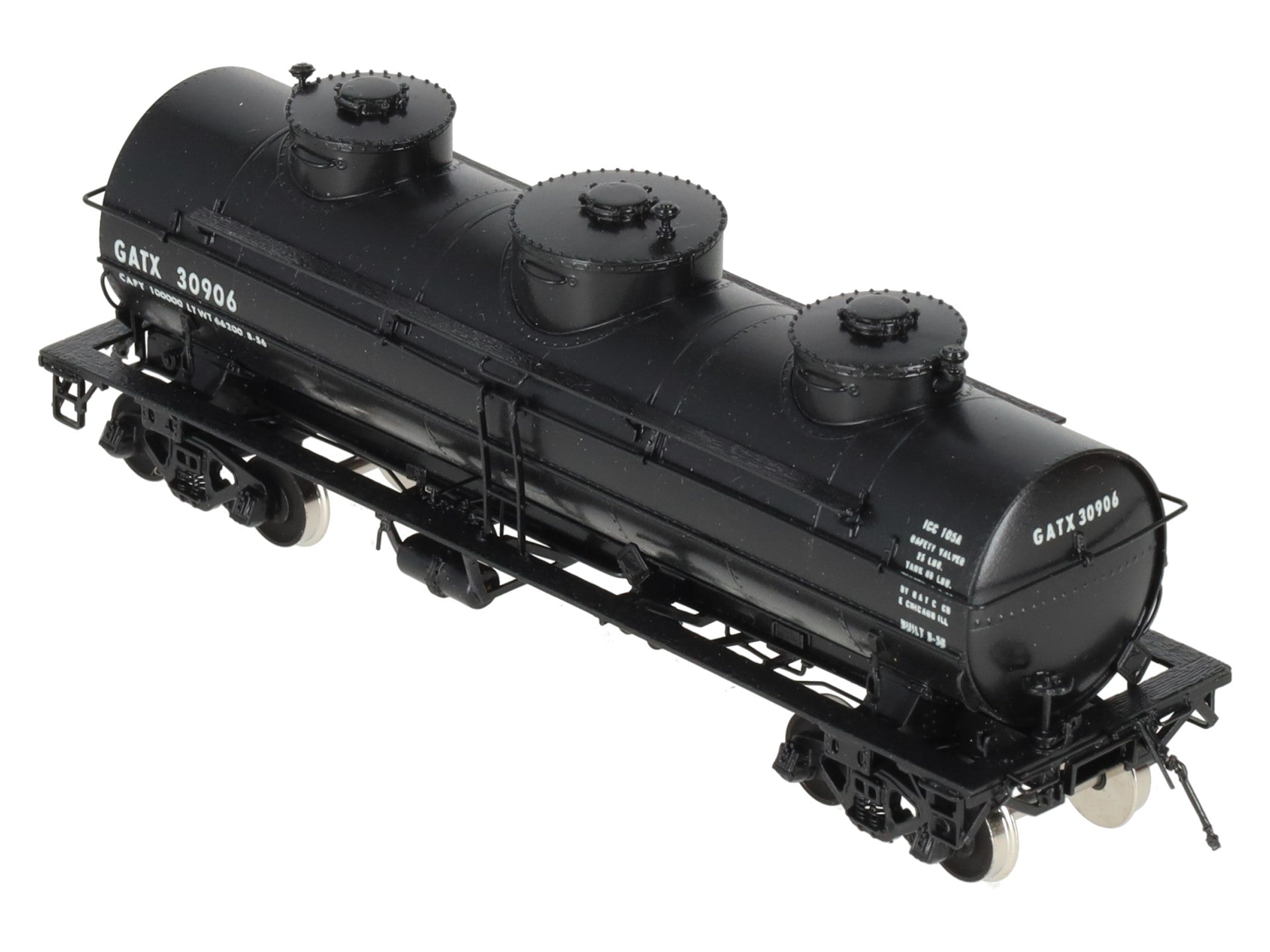 Overland 3271 HO Scale BRASS Custom GATX 8,000 Gallon Tank Car #30906 EX/Box