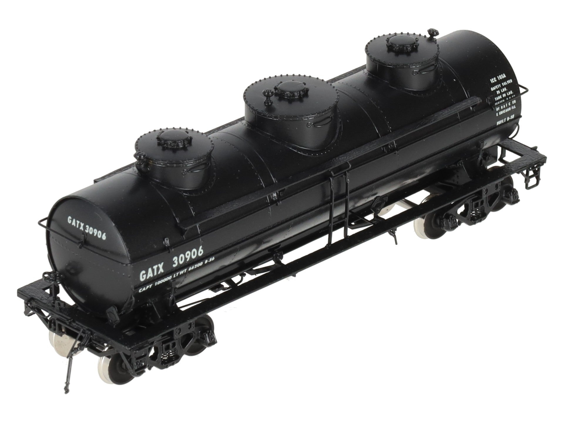 Overland 3271 HO Scale BRASS Custom GATX 8,000 Gallon Tank Car #30906 EX/Box