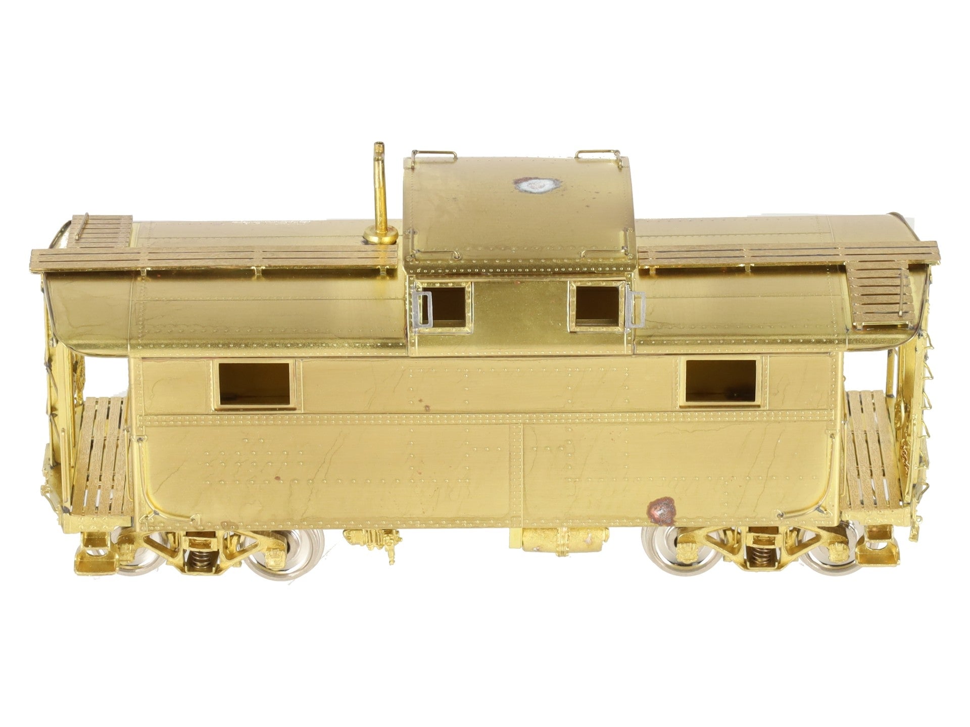 Overland OMI-1610/S HO BRASS PRR Steel Caboose N5A w/o Antenna EX/Box