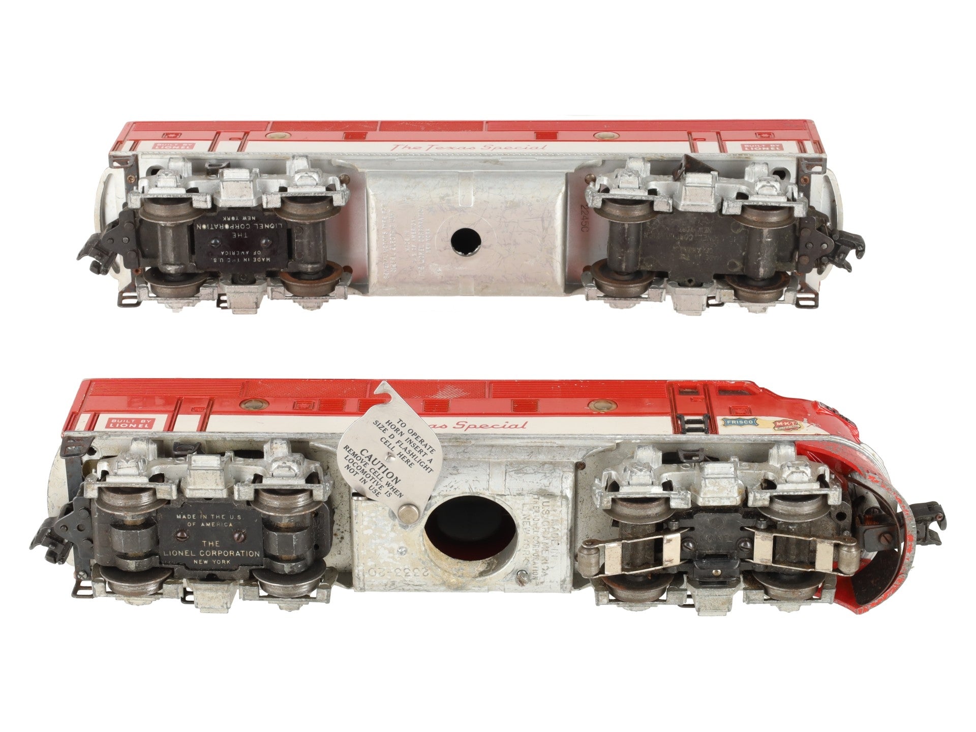Lionel 2245 Vintage O Texas Special F-3 AB Diesel Set VG
