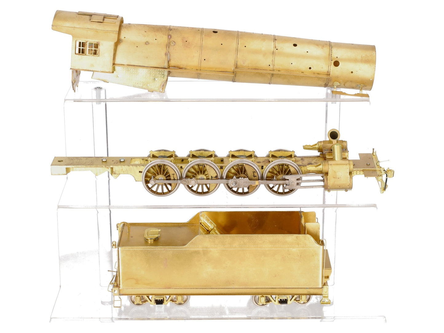 Sunset Models O Scale Brass USRA Heavy 4-8-2 Steam Loco & Tender - Disassembled EX/Box