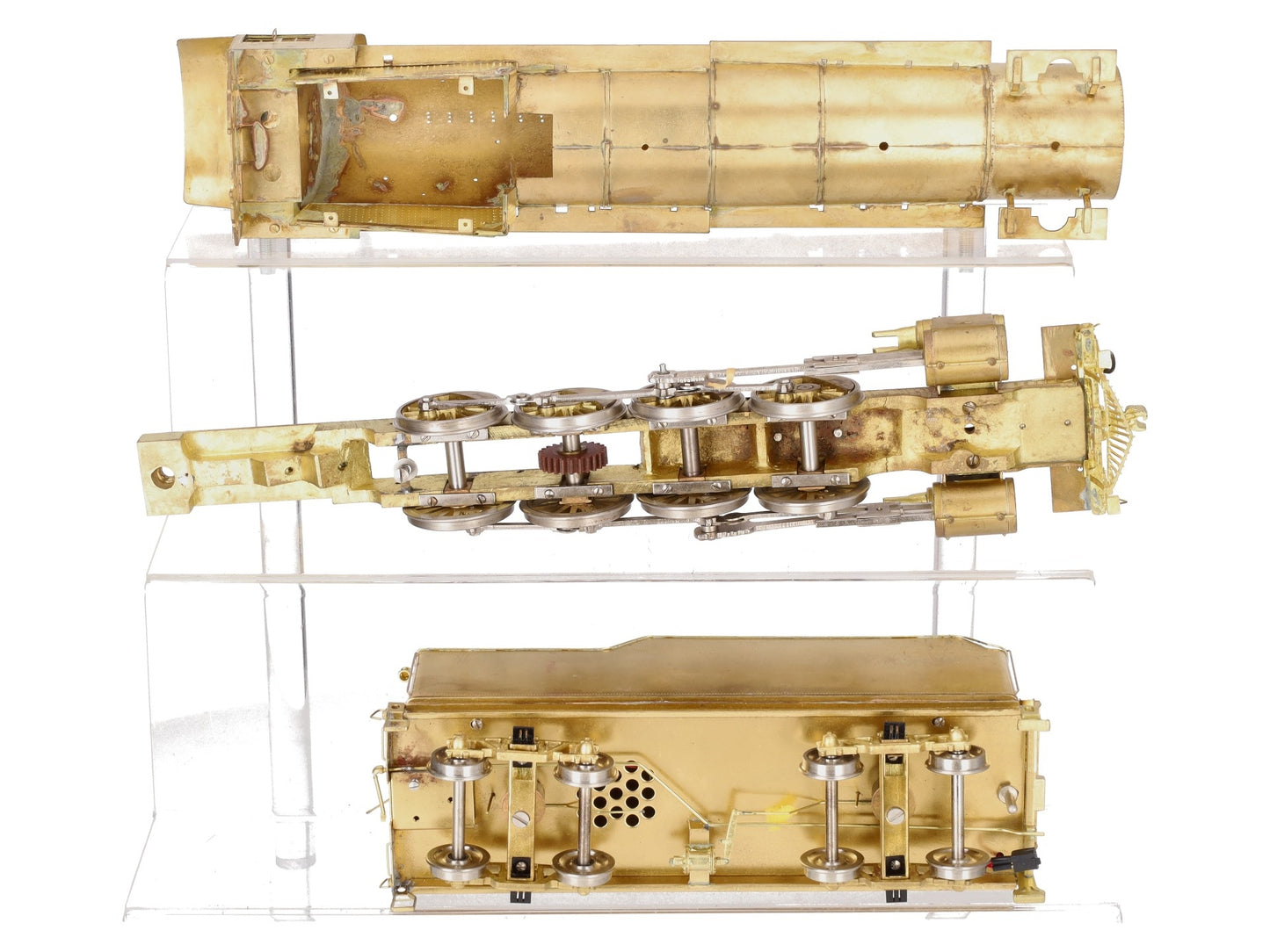 Sunset Models O Scale Brass USRA Heavy 4-8-2 Steam Loco & Tender - Disassembled EX/Box