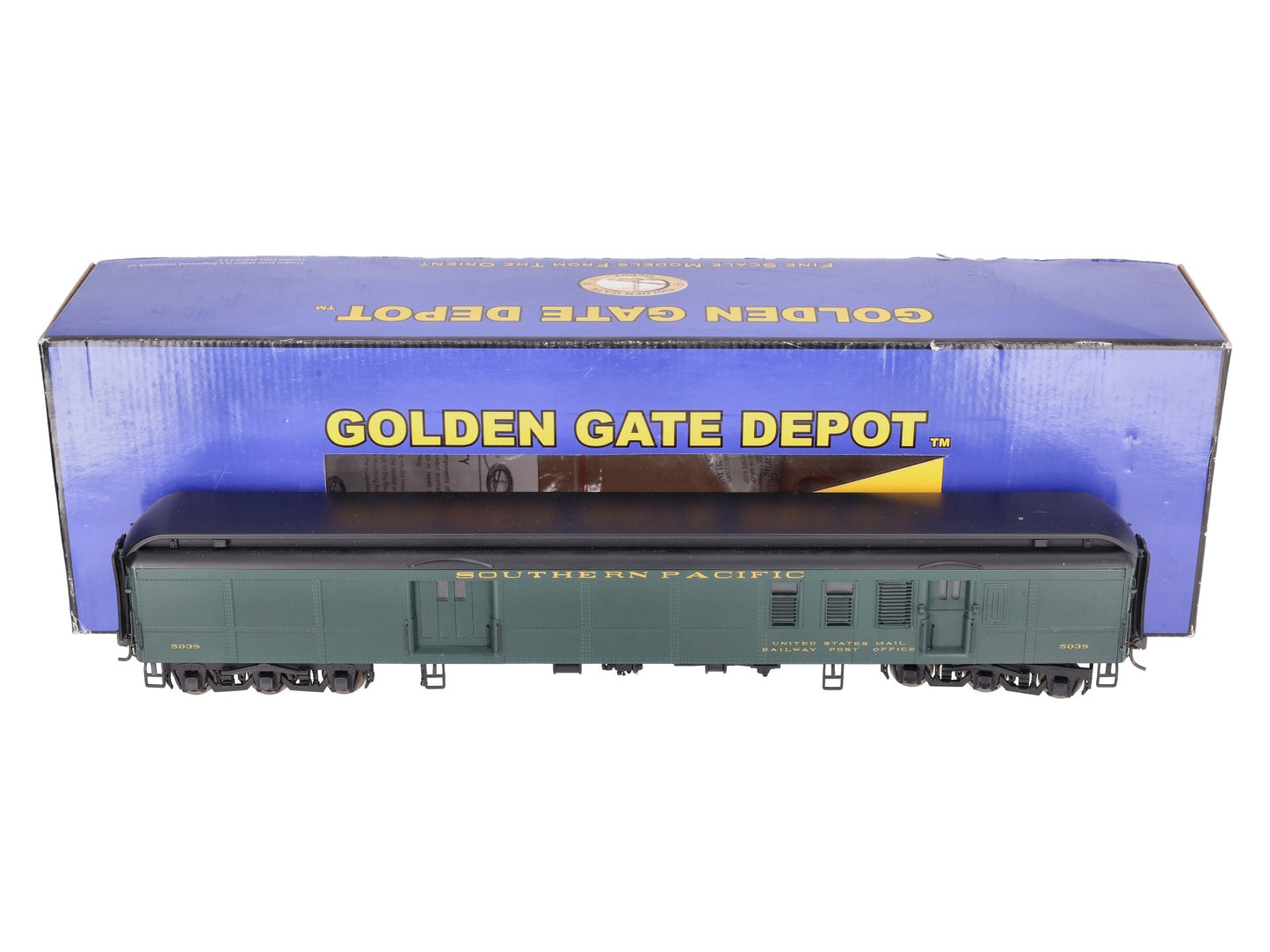 Golden Gate Depot O Southern Pacific Heavy Weight Baggage/Mail Car #5038 2-Rail EX/Box
