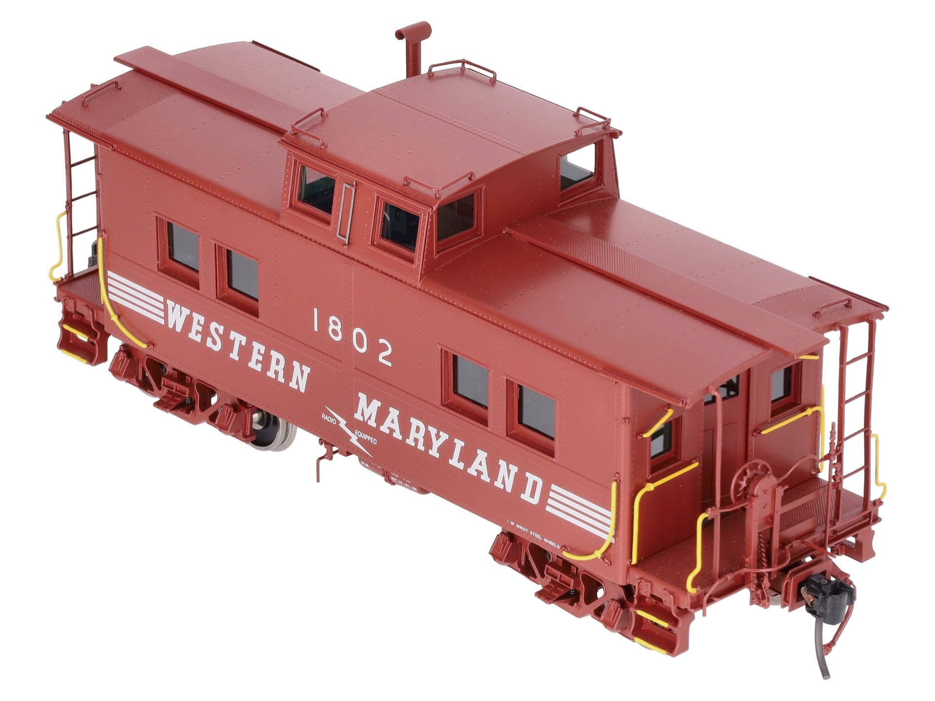 Boo-Rim Precision O Brass Western Maryland Steel Caboose #1802 (2-Rail) LN/Box