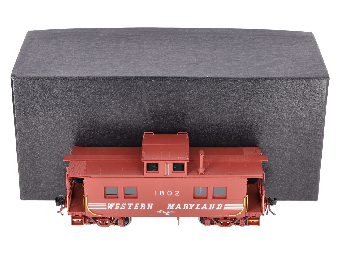 Boo-Rim Precision O Brass Western Maryland Steel Caboose #1802 (2-Rail) LN/Box