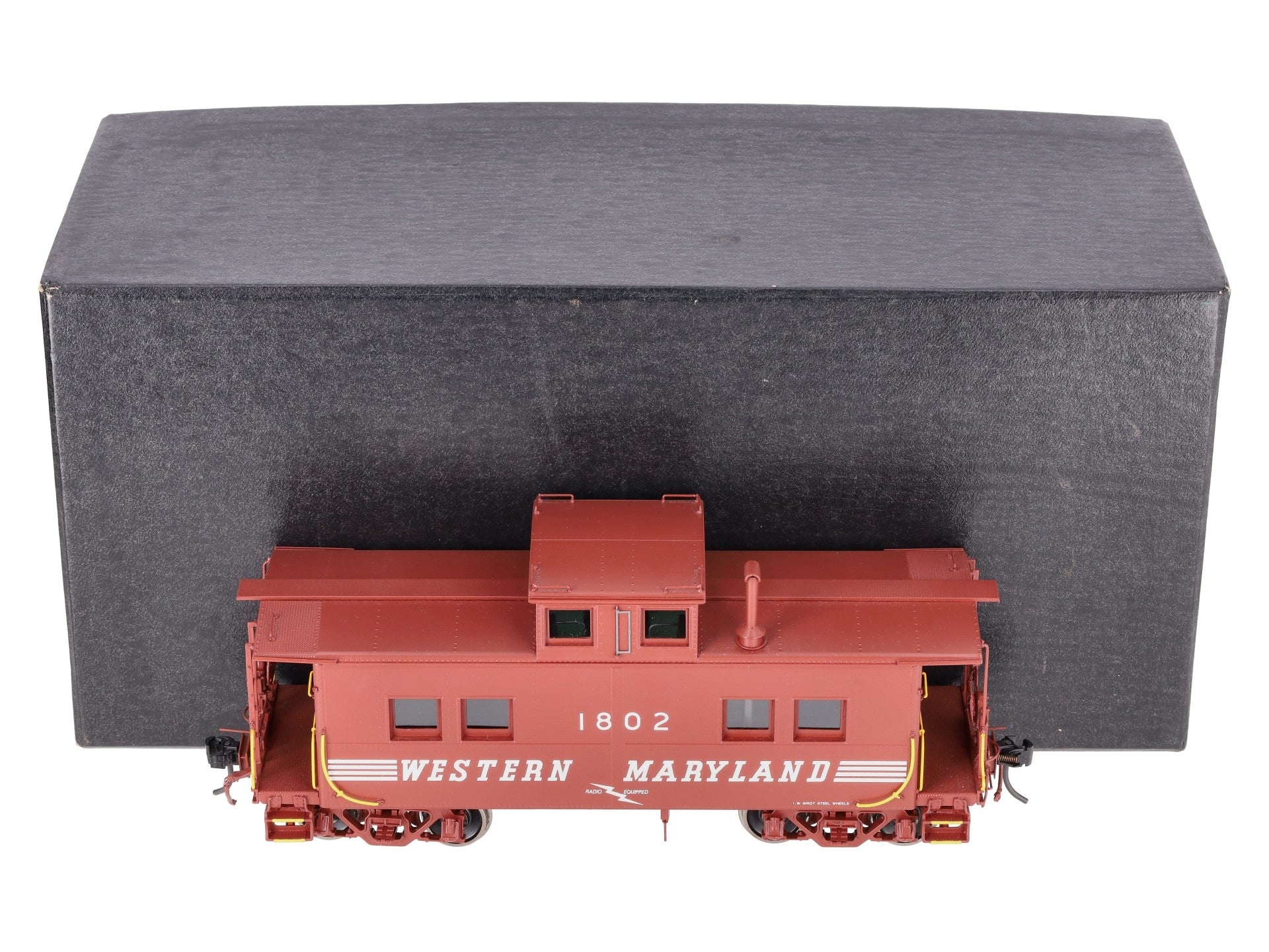 Boo-Rim Precision O Brass Western Maryland Steel Caboose #1802 (2-Rail) LN/Box