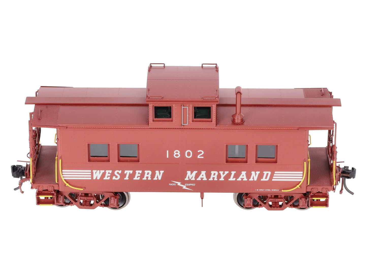 Boo-Rim Precision O Brass Western Maryland Steel Caboose #1802 (2-Rail) LN/Box