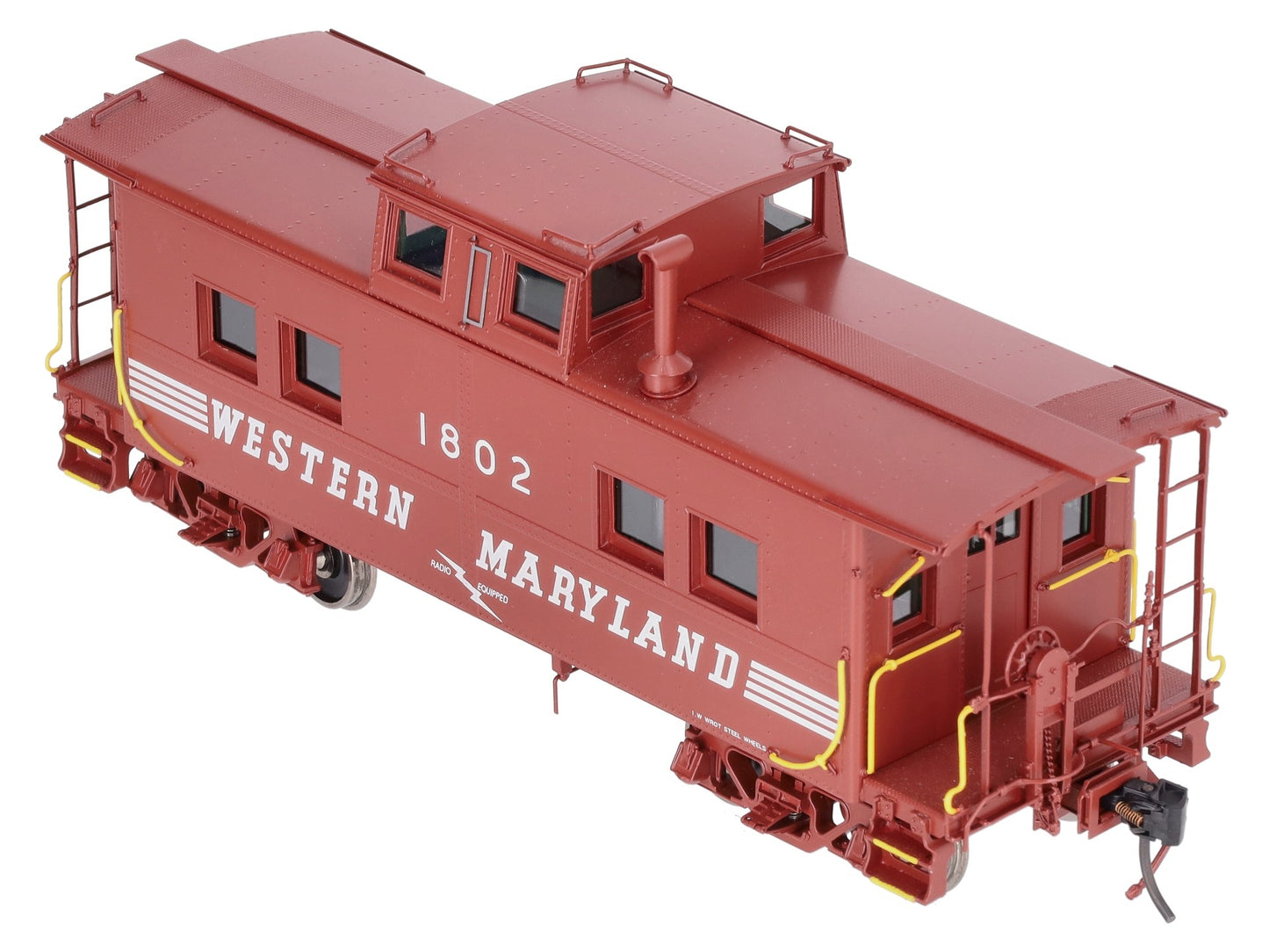 Boo-Rim Precision O Brass Western Maryland Steel Caboose #1802 (2-Rail) LN/Box