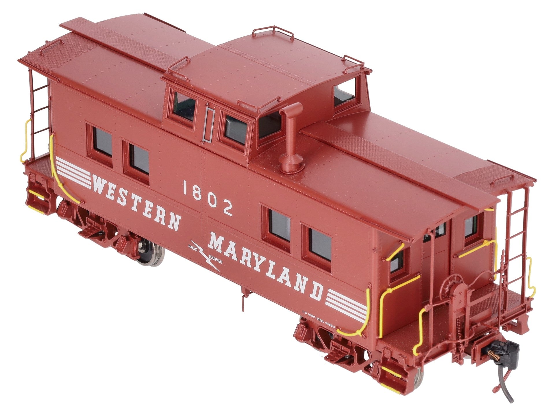 Boo-Rim Precision O Brass Western Maryland Steel Caboose #1802 (2-Rail) LN/Box