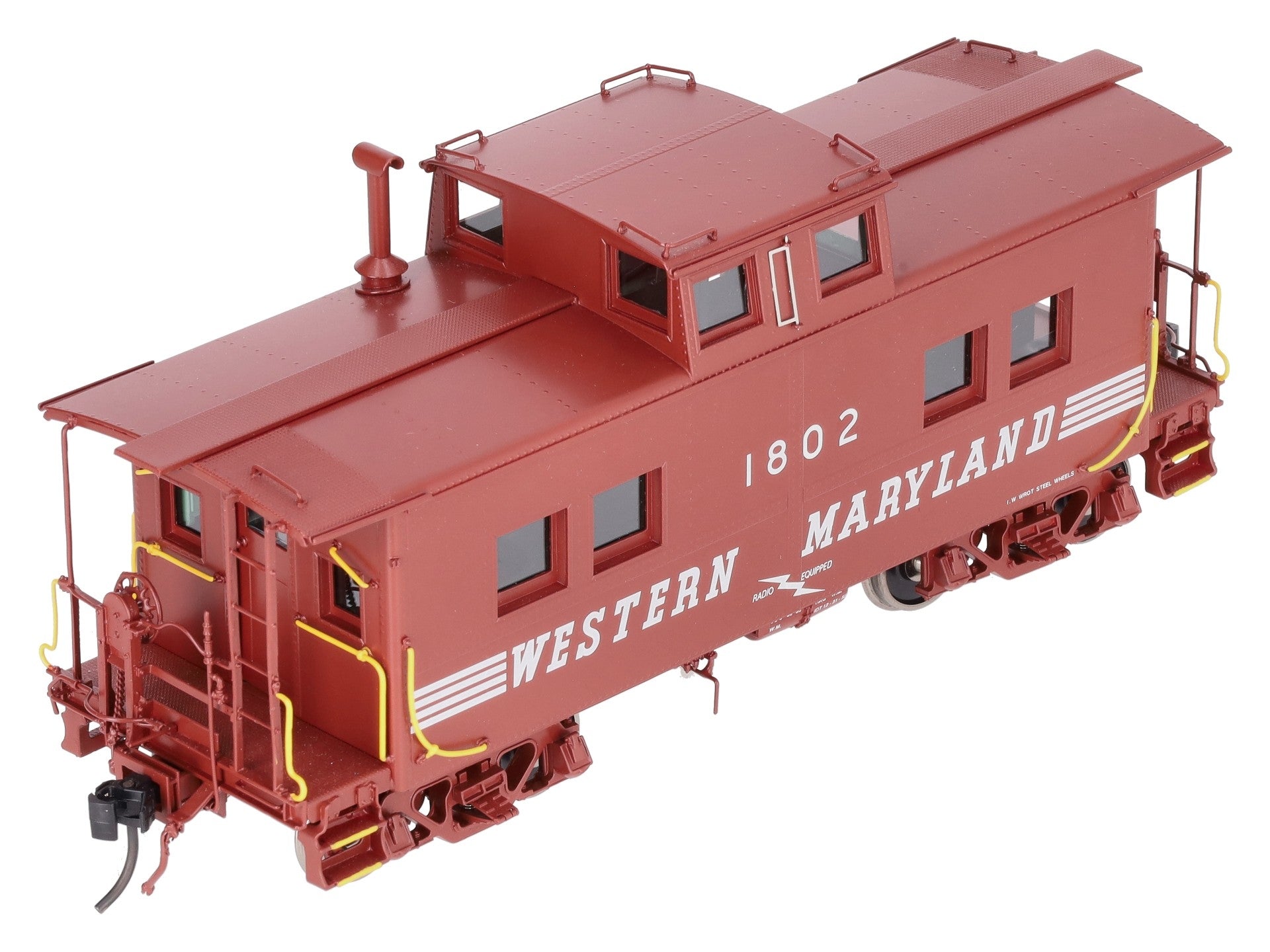 Boo-Rim Precision O Brass Western Maryland Steel Caboose #1802 (2-Rail) LN/Box