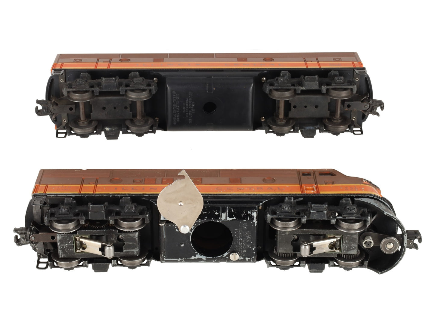 Lionel 2363 Vintage O Illinois Central AB Diesel Locomotive Set VG