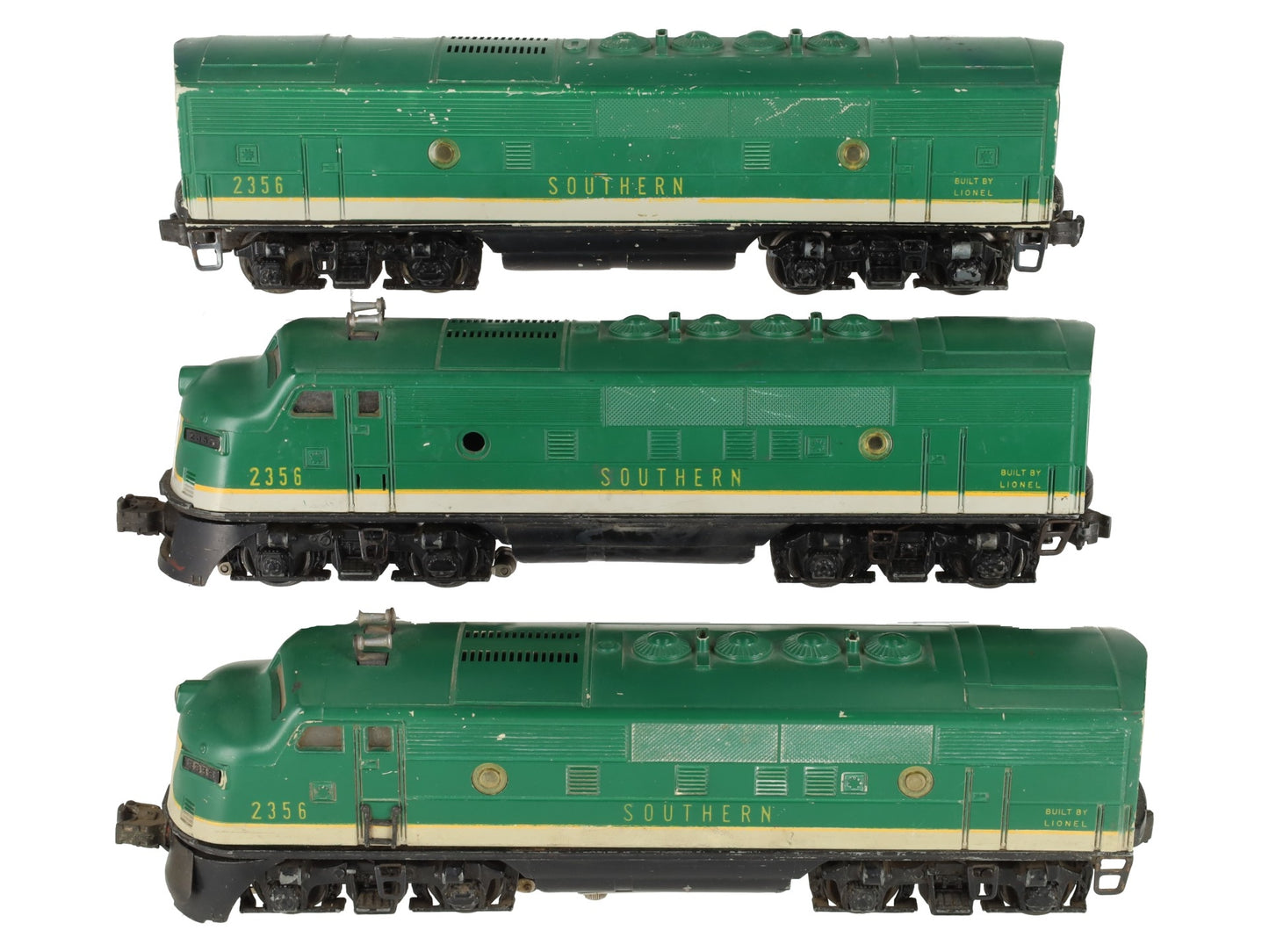 Lionel 2356 Vintage O Southern F-3 ABA Diesel Locomotives VG