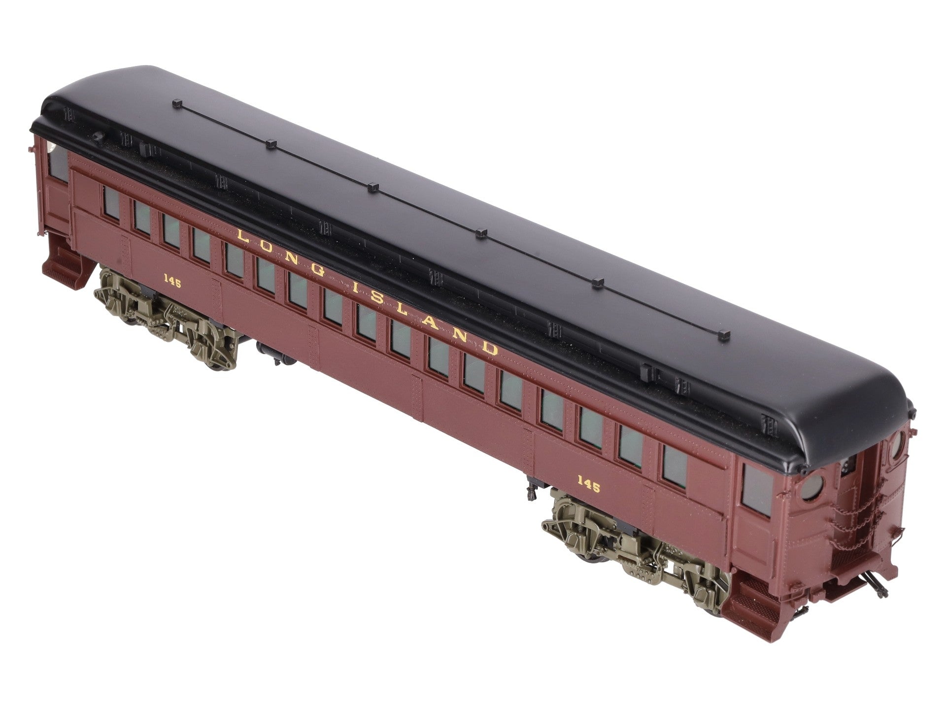 Sunset Models O Brass Long Island RR P54 Passenger Commuter Car #145 (2-Rail) EX/Box