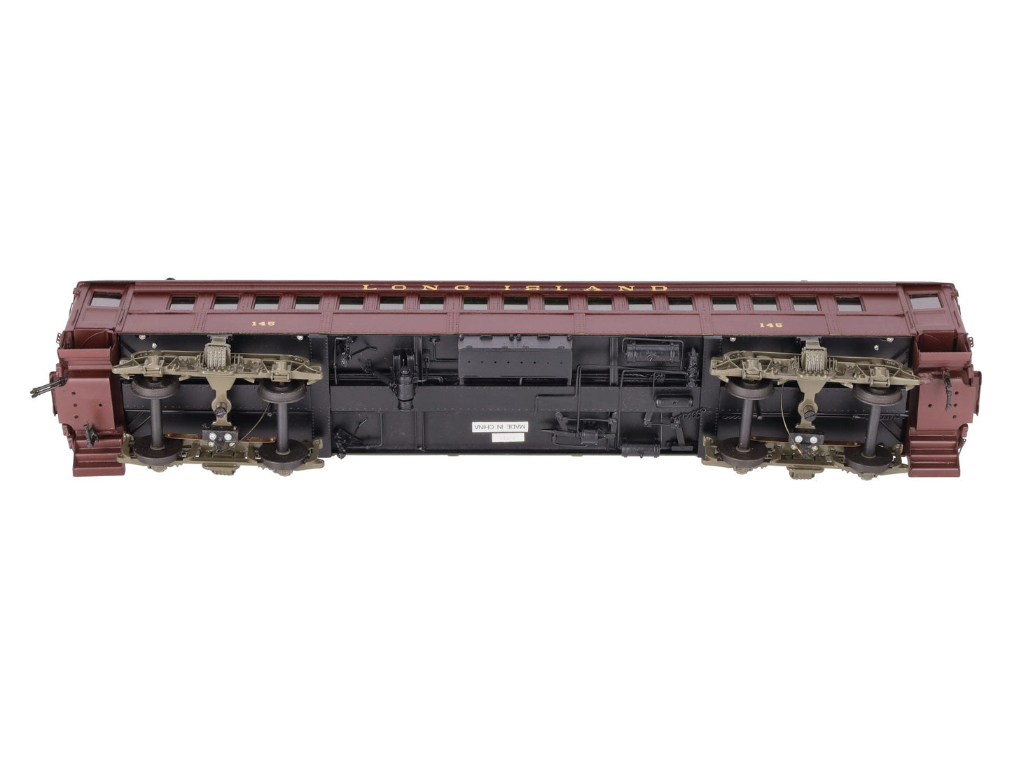 Sunset Models O Brass Long Island RR P54 Passenger Commuter Car #145 (2-Rail) EX/Box