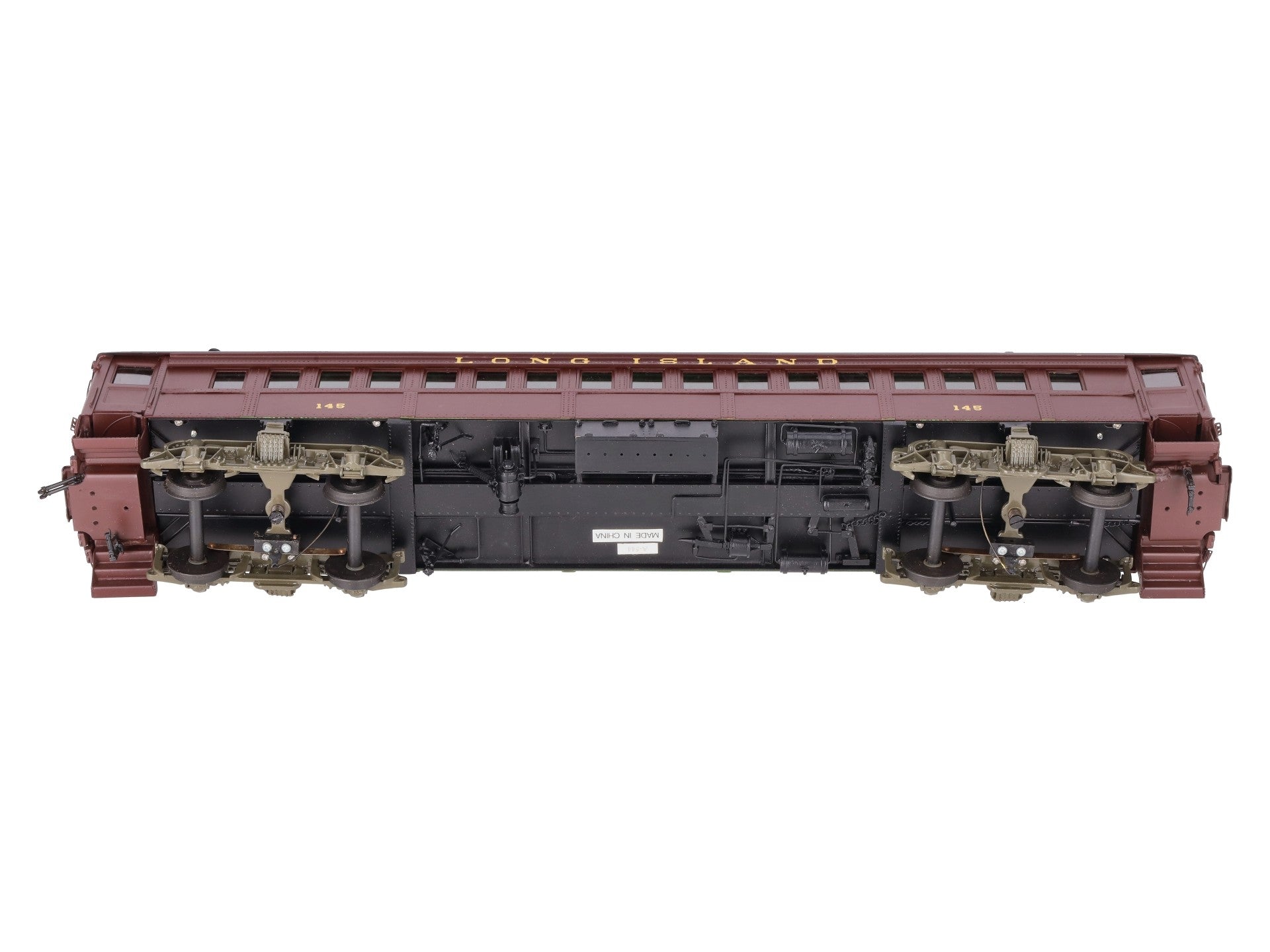 Sunset Models O Brass Long Island RR P54 Passenger Commuter Car #145 (2-Rail) EX/Box