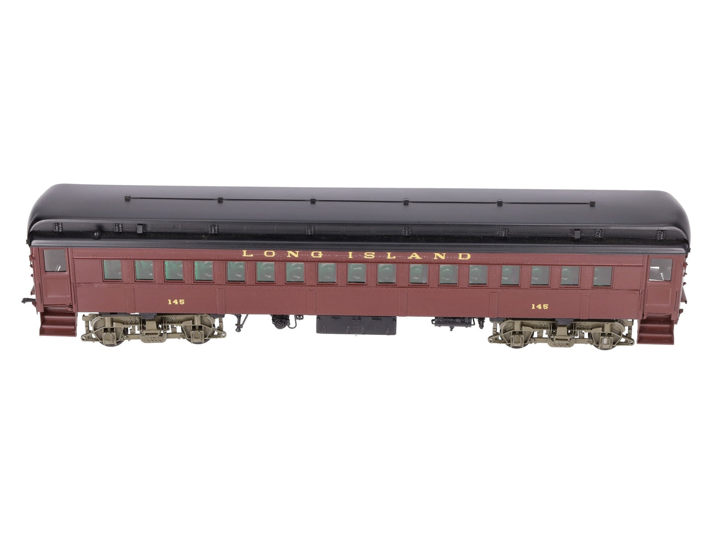 Sunset Models O Brass Long Island RR P54 Passenger Commuter Car #145 (2-Rail) EX/Box