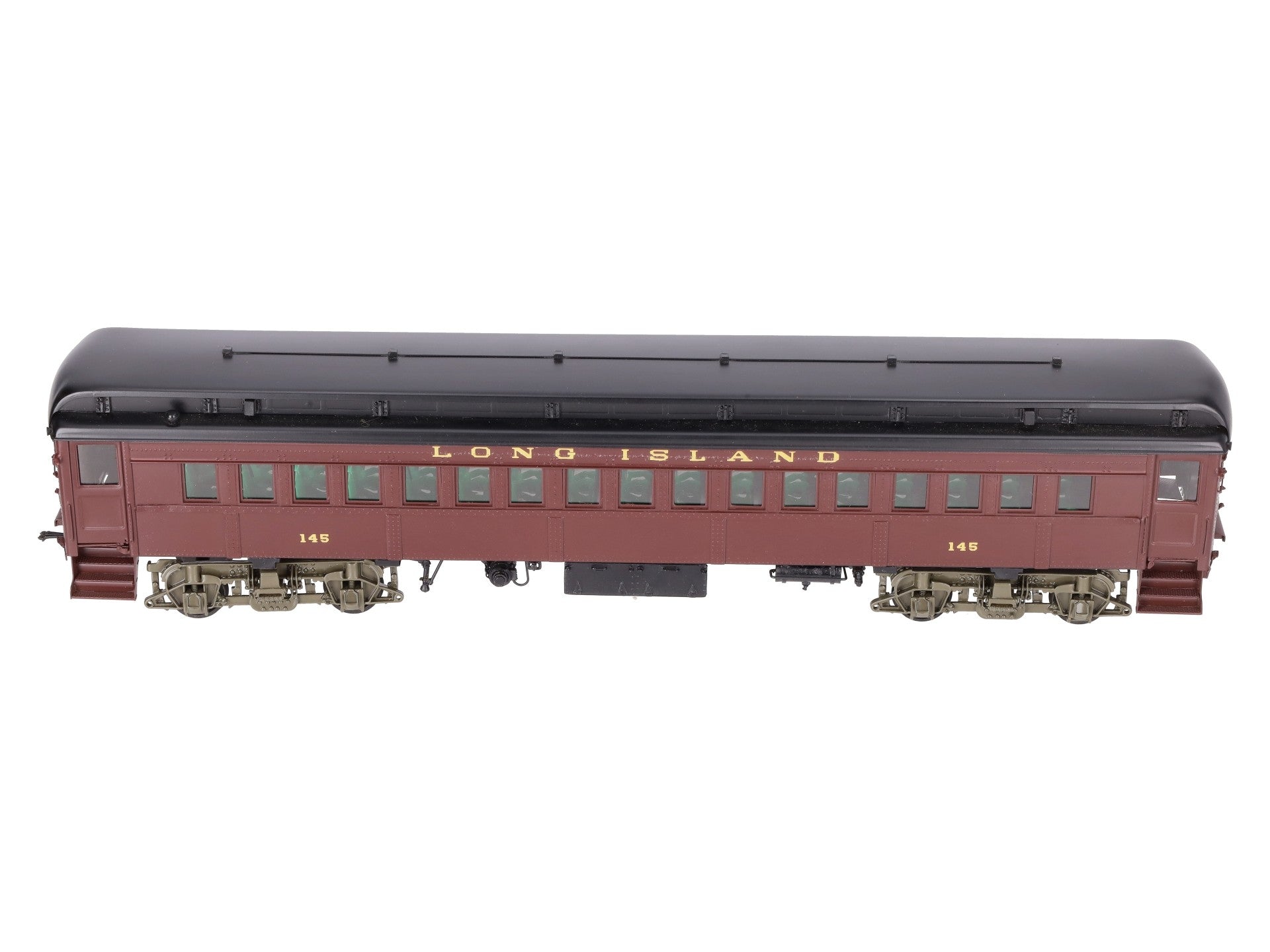 Sunset Models O Brass Long Island RR P54 Passenger Commuter Car #145 (2-Rail) EX/Box