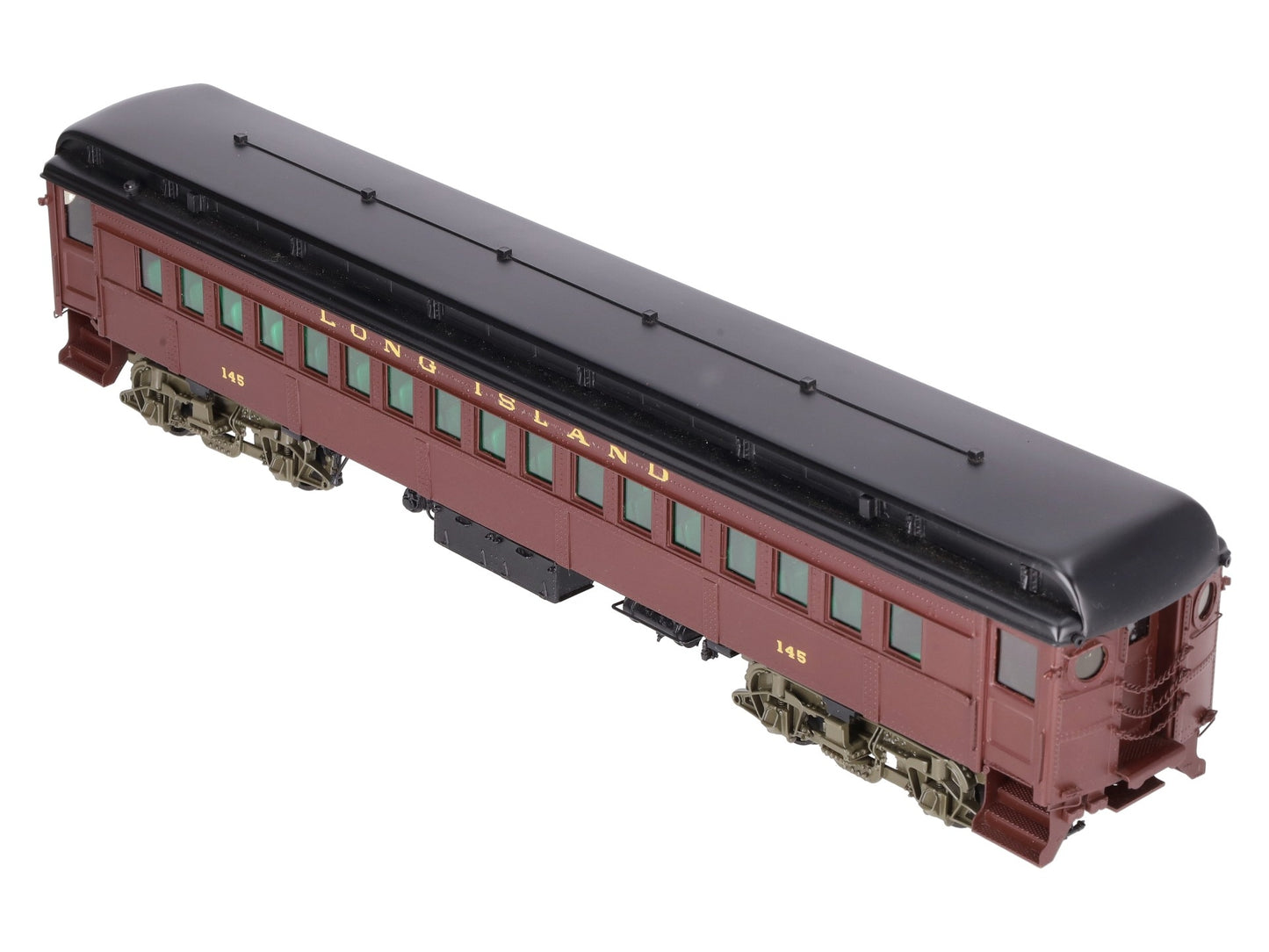 Sunset Models O Brass Long Island RR P54 Passenger Commuter Car #145 (2-Rail) EX/Box