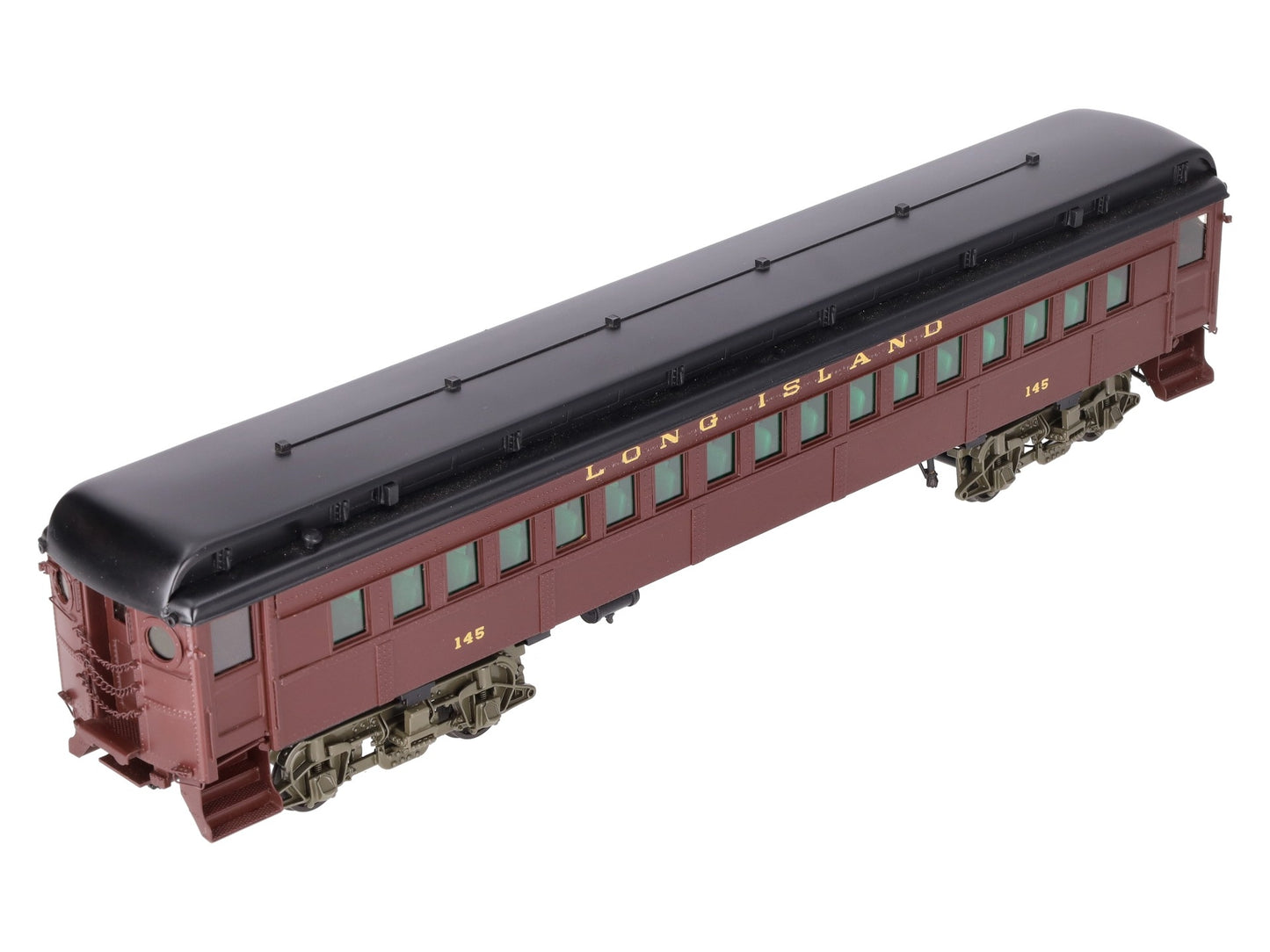 Sunset Models O Brass Long Island RR P54 Passenger Commuter Car #145 (2-Rail) EX/Box